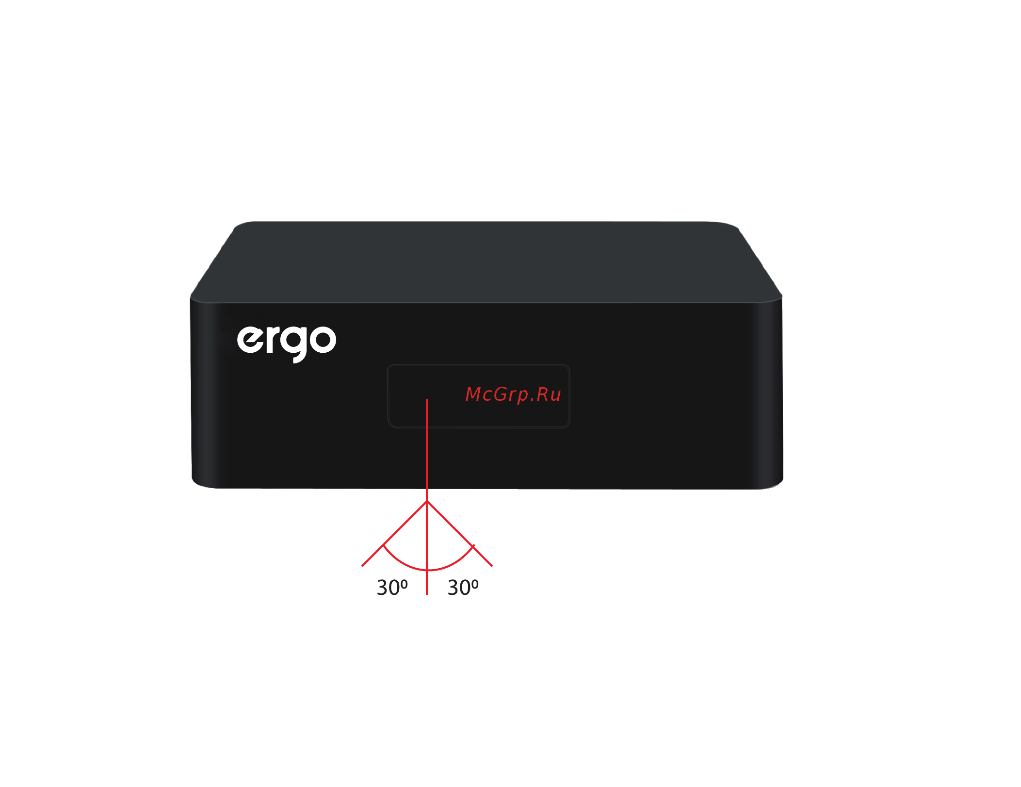 ERGO DVB-T2 1204 [6/19] Эффективный диапазон дистанционного управления