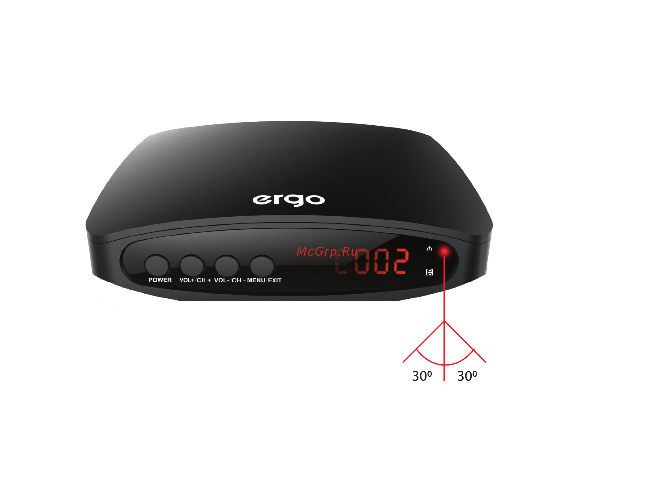 ERGO DVB-T2 2018 [6/19] Эффективный диапазон дистанционного управления