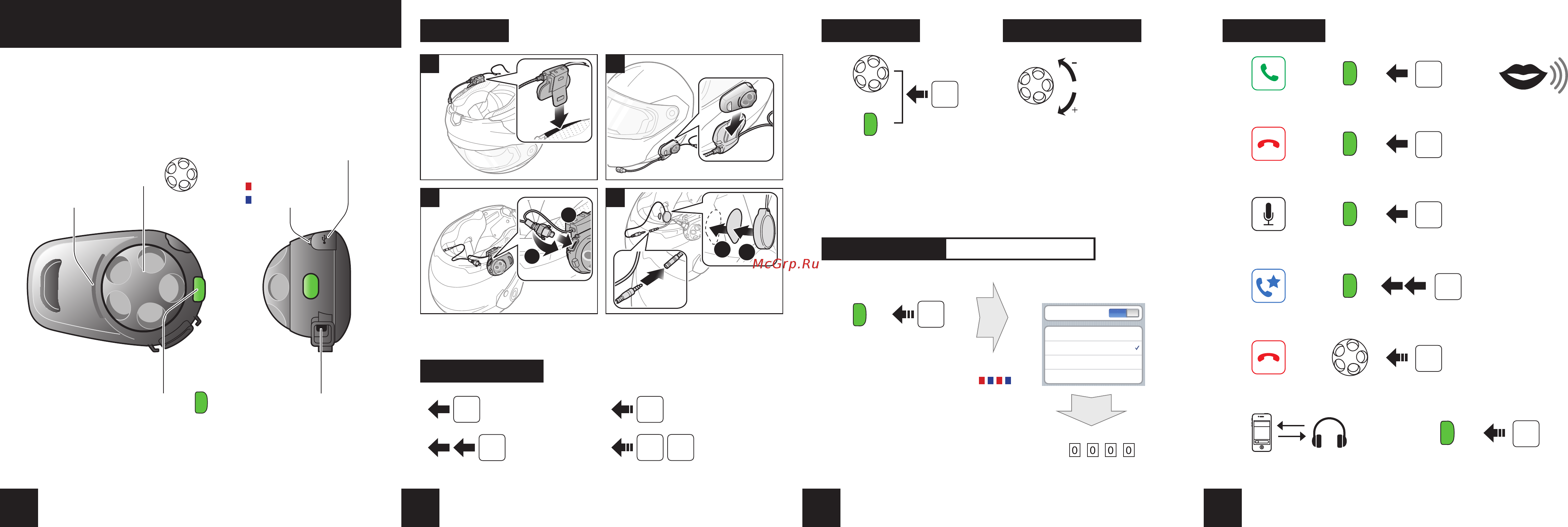 SENA SMH5-MultiCom Quick start guide онлайн