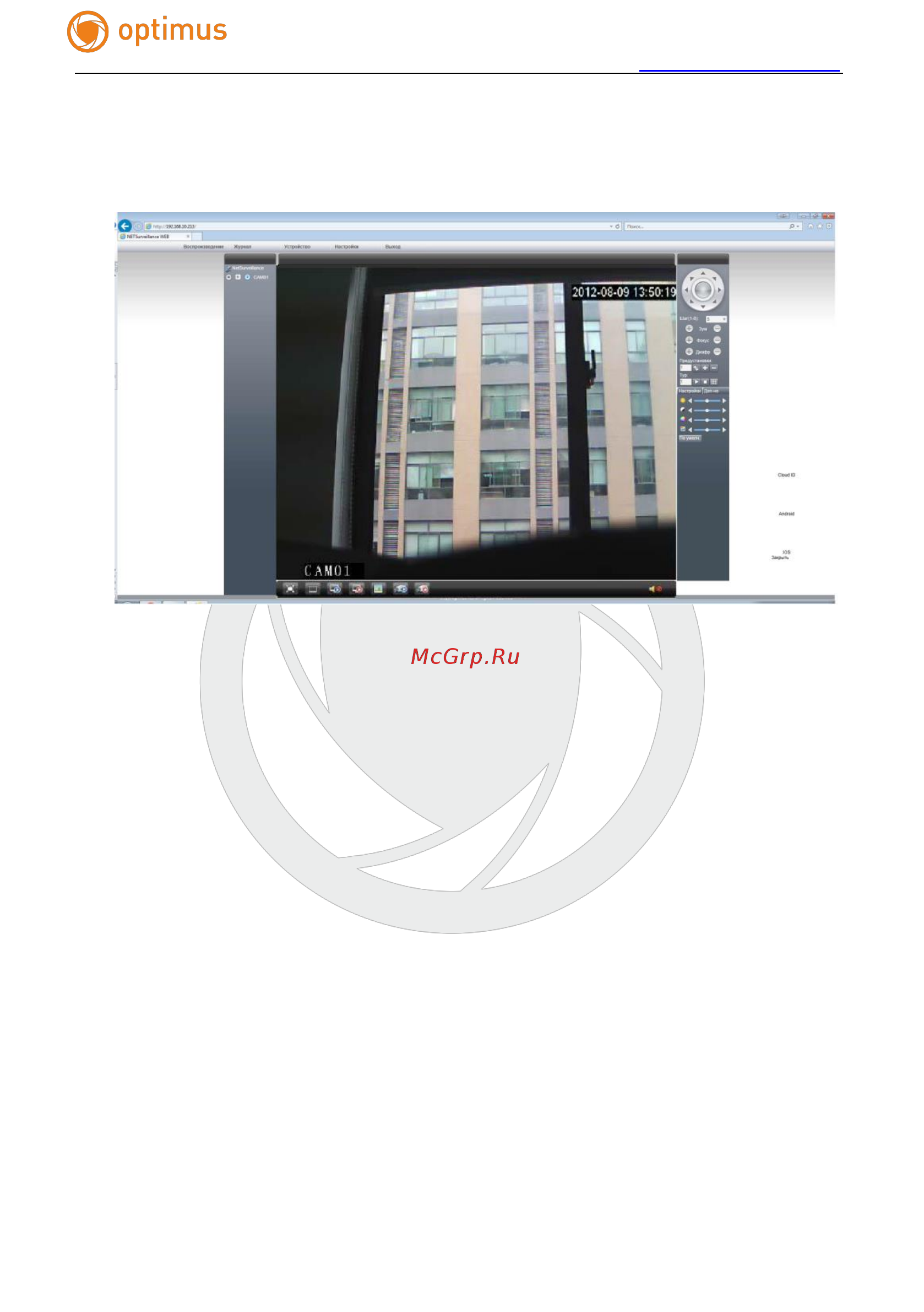 Optimus IP-E012.1(2.8)P_V.2 Инструкция по эксплуатации онлайн [10/34] 495251