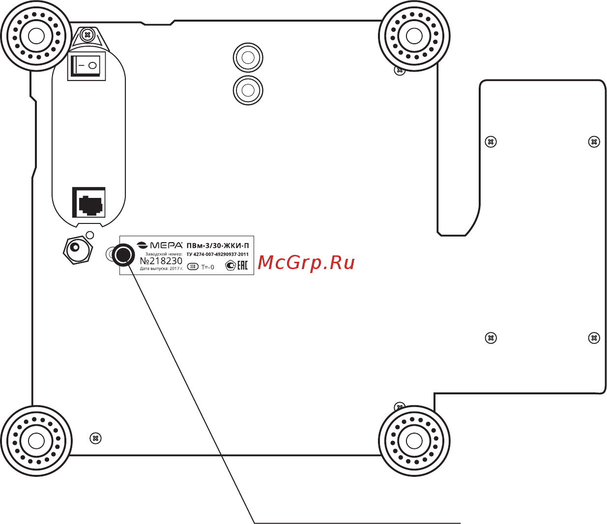 Мера ПВм-3/6-ЖКИ с USB [14/56] Маркировка и пломбирование