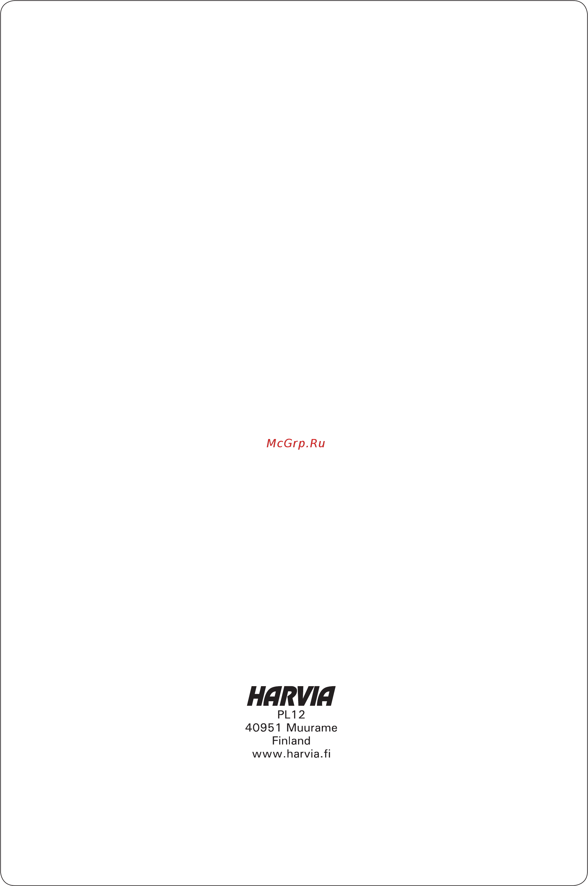 Harvia Glow TRT90EE Инструкция по эксплуатации онлайн [52/52] 496976