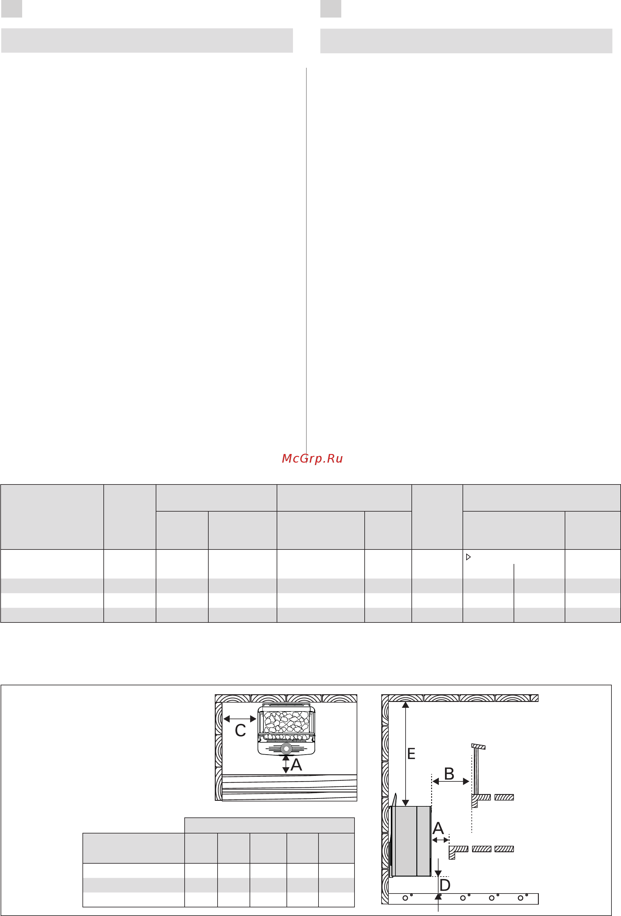 Harvia The Wall Combi SW45S [27/52] Instructions for installation