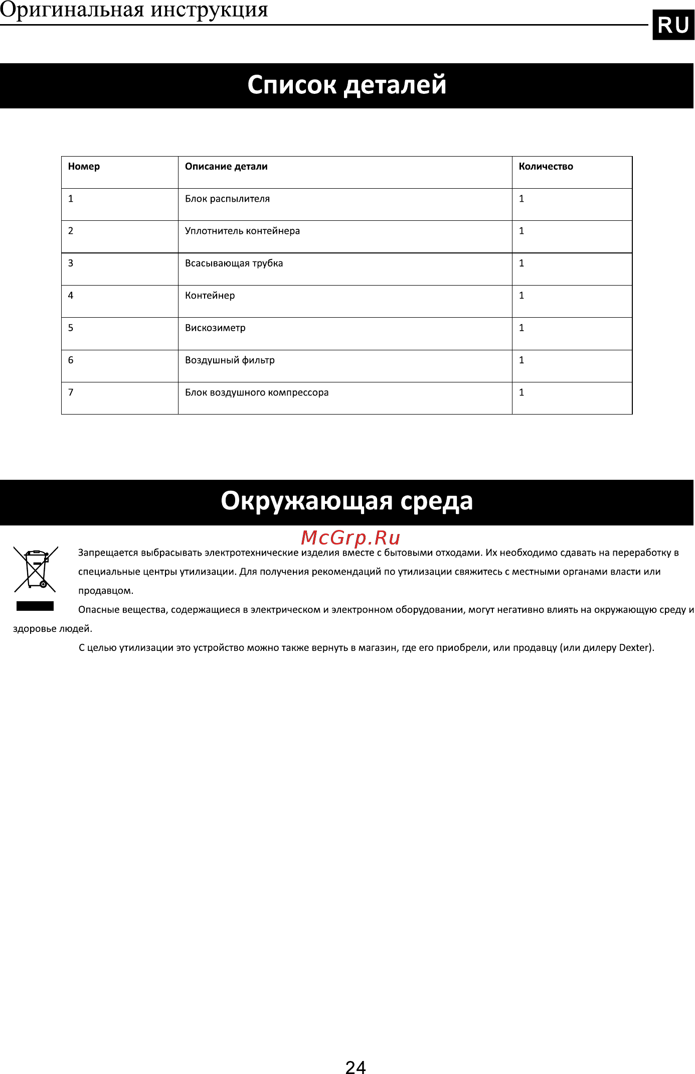 Dexter Power PLD3120 [25/56] Список деталей