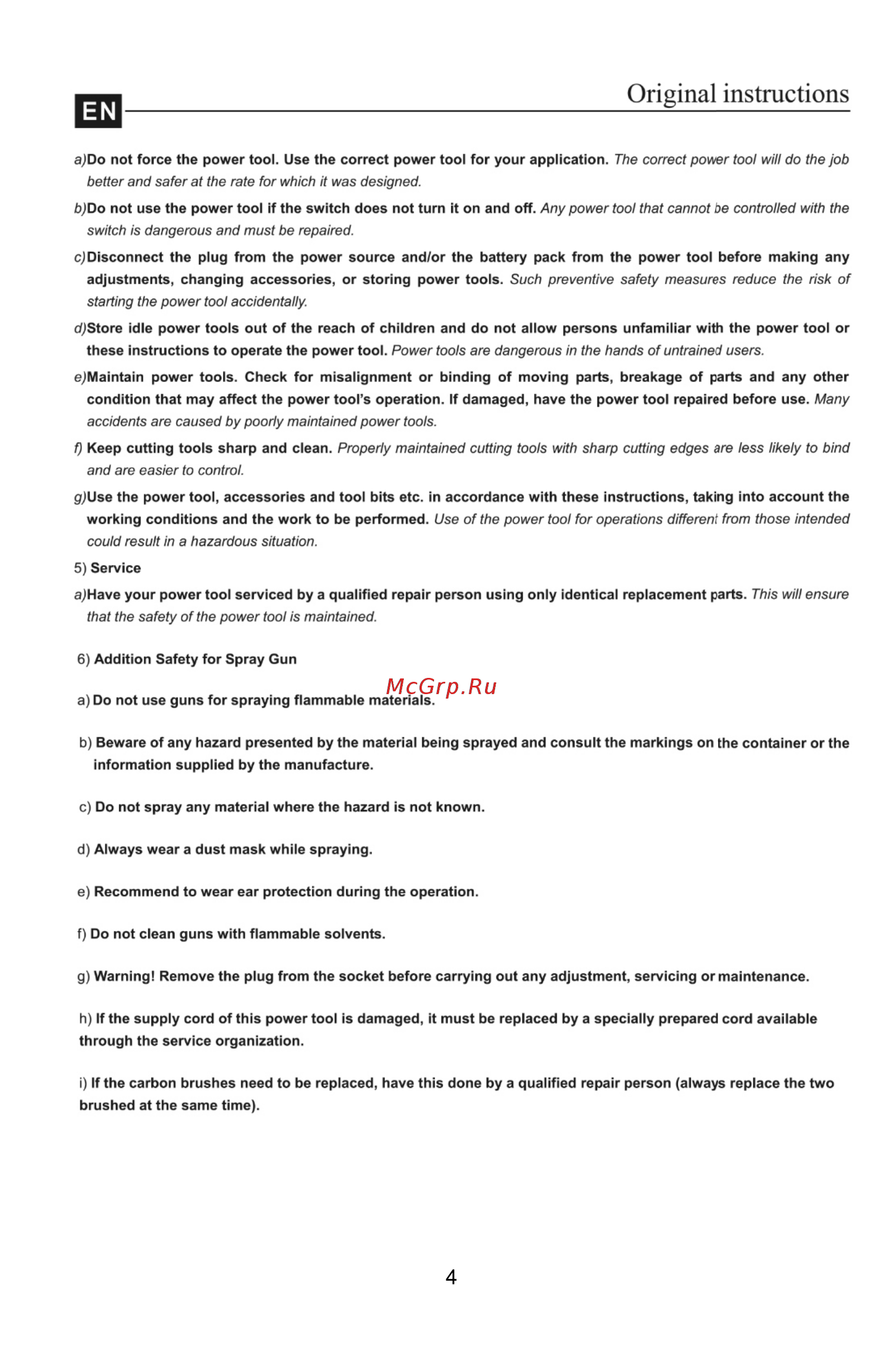 Dexter Power PLD3120 [4/56] Original instructions