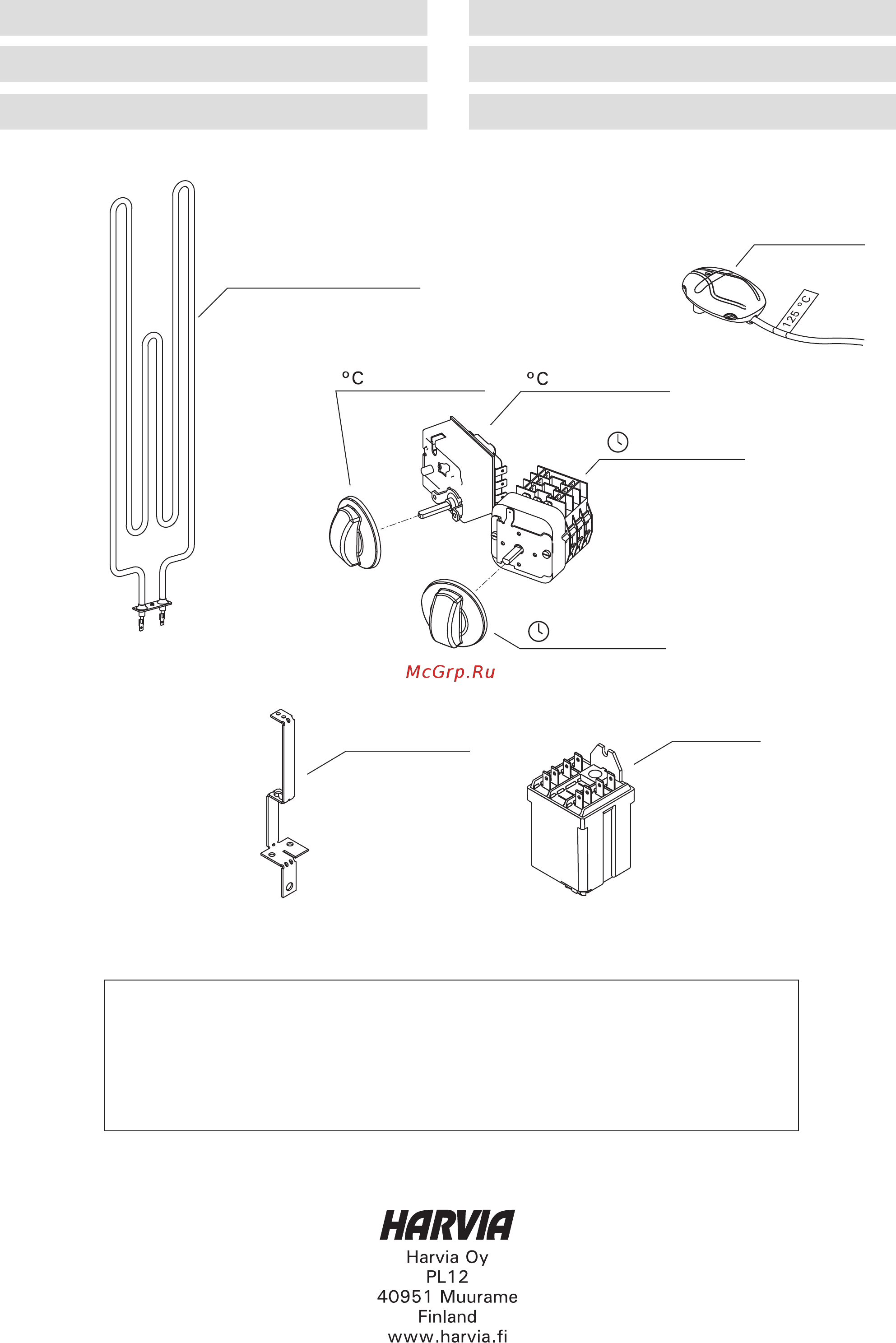 Harvia Cilindro PC70 [44/44] Spare parts 4 ersatzteile