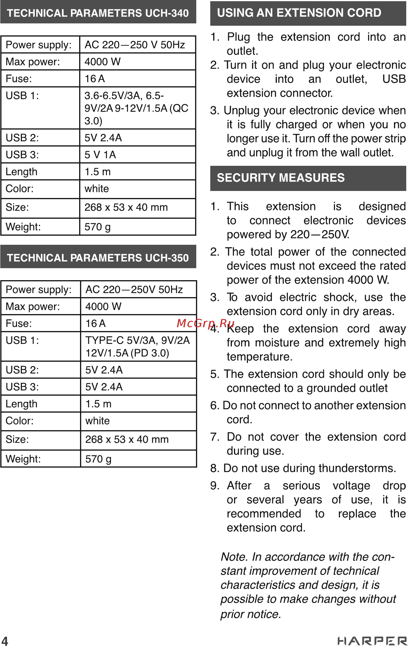 Harper UCH-350 White PD3.0 [4/11] Harper