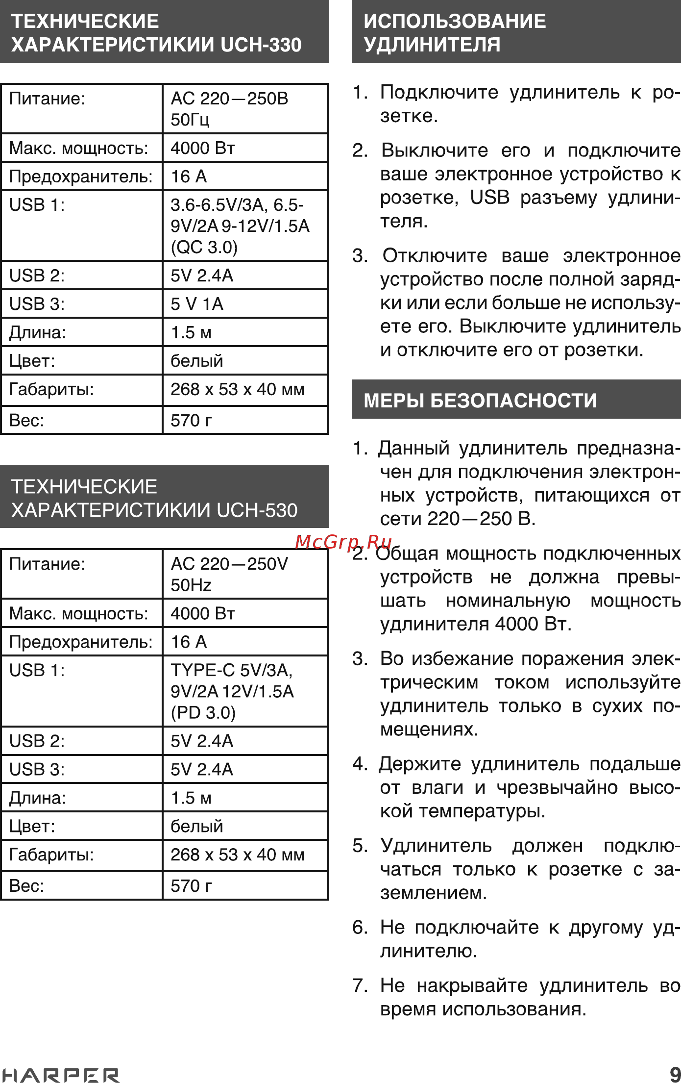 Harper UCH-350 White PD3.0 [9/11] Harper 9