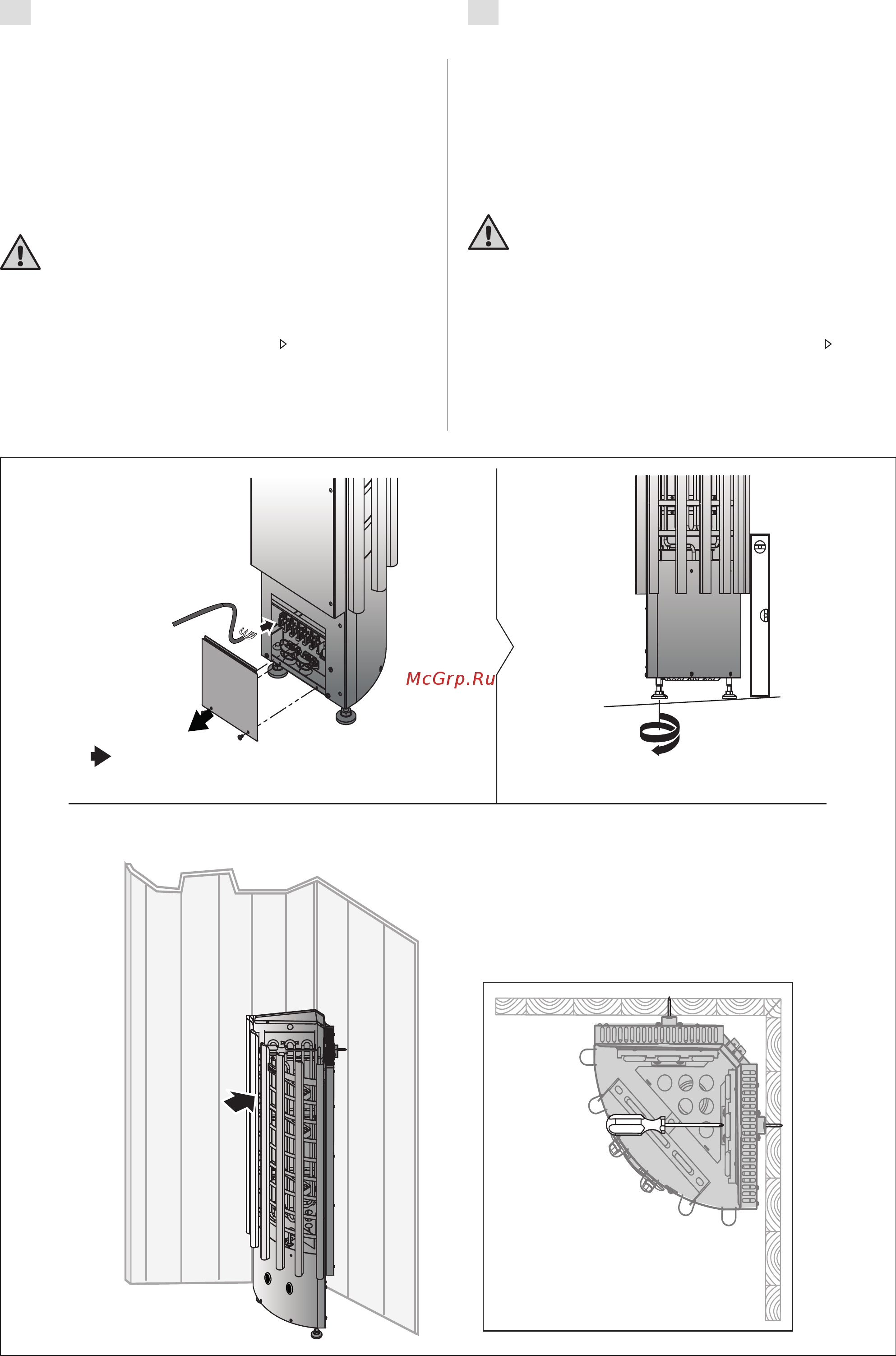 Harvia Glow Corner TRC70 [27/44] Installation des saunaofens