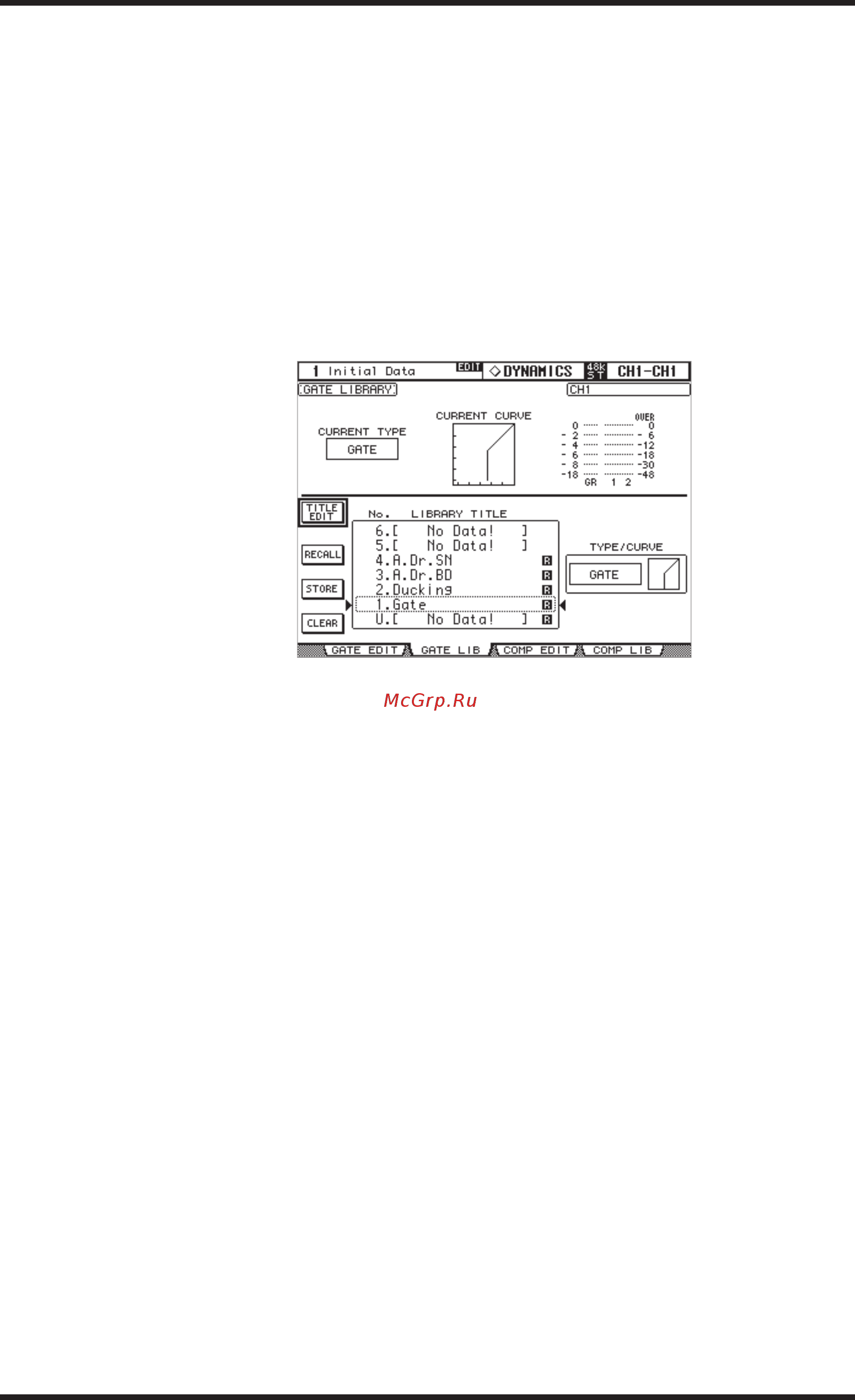 Yamaha DM2000V2E1 [170/315] Библиотека фильтров gate