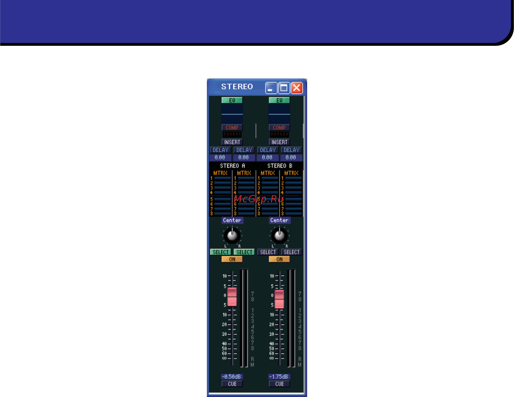 Yamaha PM5D_2 [17/62] Окно stereo стерео