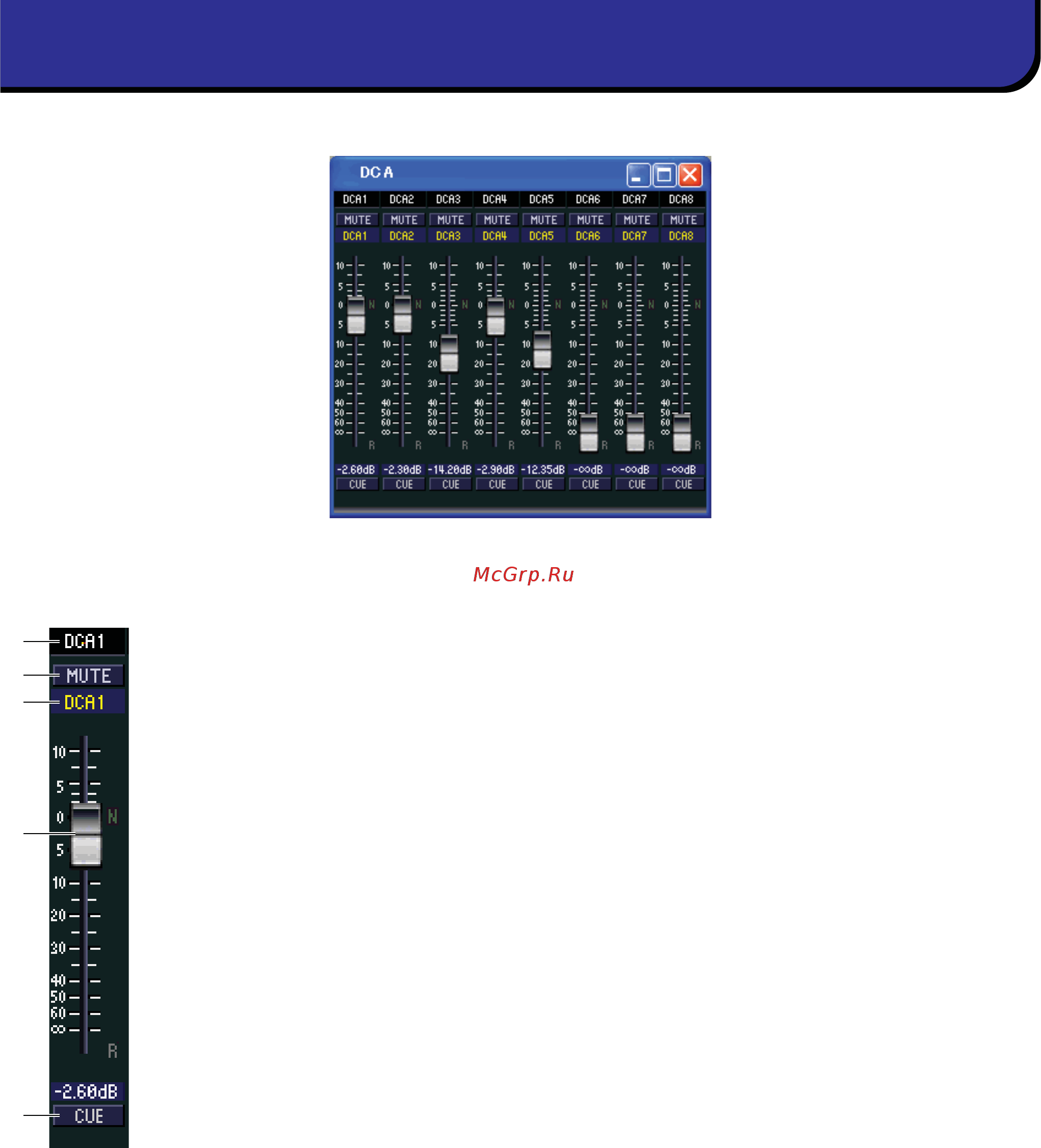Yamaha PM5D_2 [19/62] Окно dca