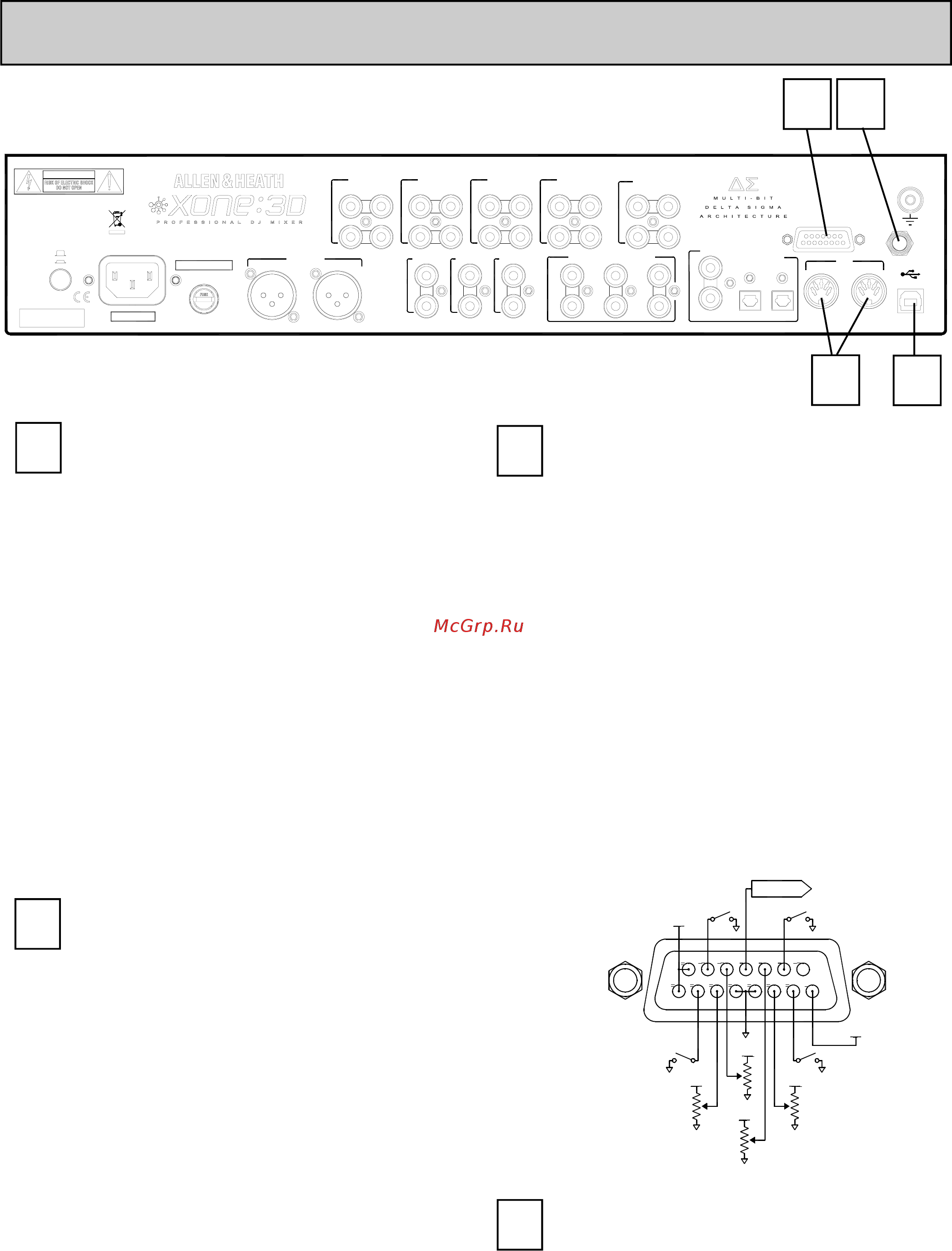 Allen&Heath ALLEN & HEATH Xone:3D [20/43] Задние коннекторы