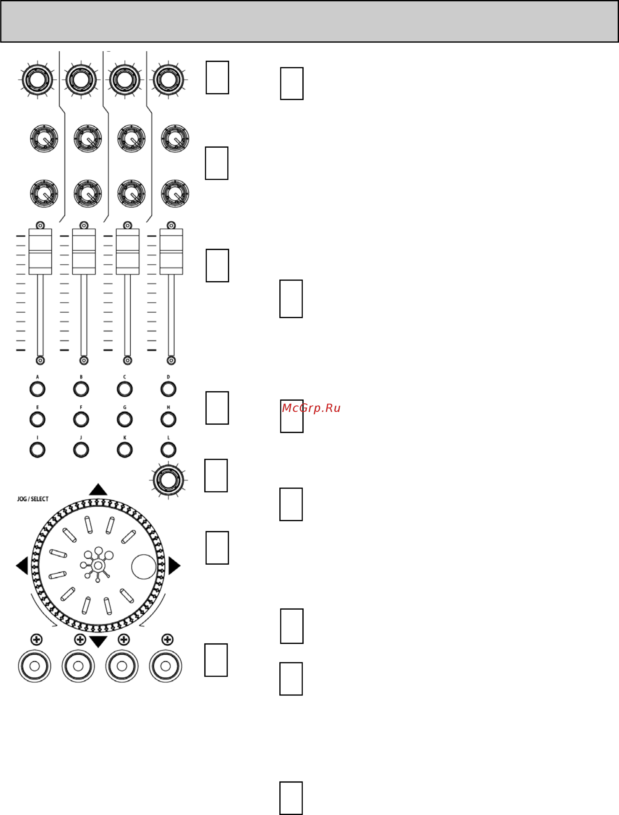 Allen&Heath ALLEN & HEATH XONE:4D [38/48] Секция midi контроллеров