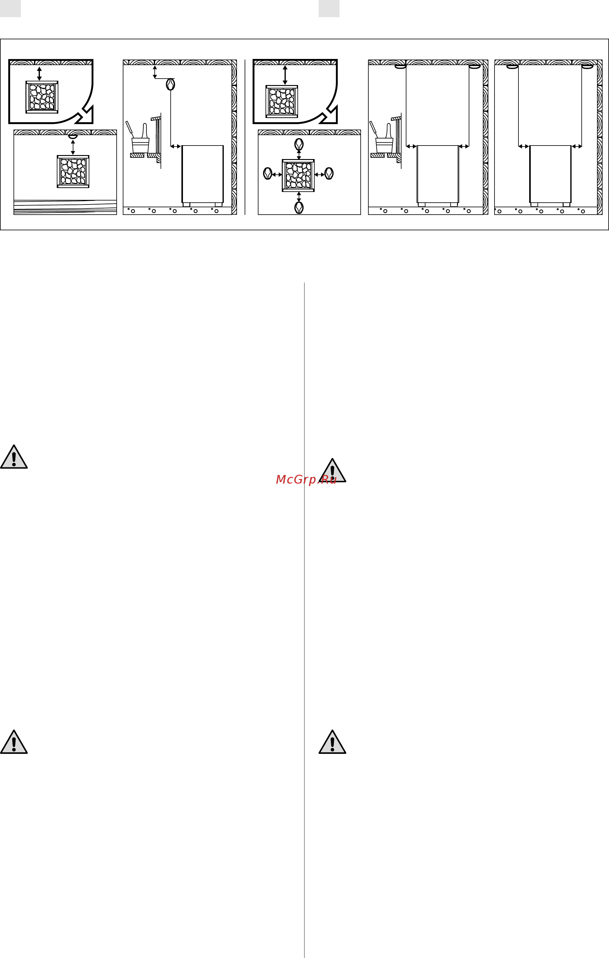 Harvia Modulo MD160G [10/15] Installation of the control unit and sensor