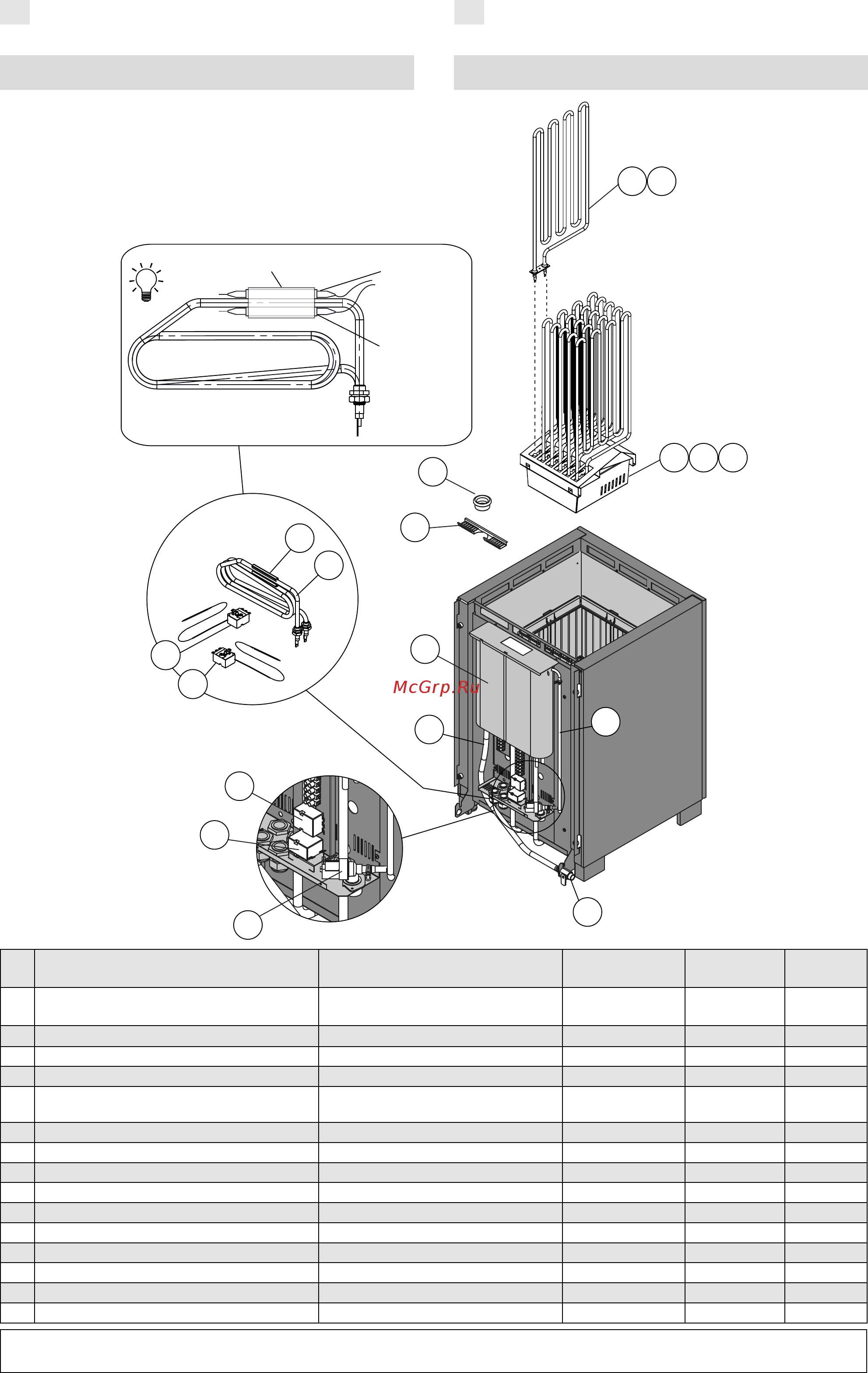 Harvia Modulo MD180GSA [16/17] Spare parts 4 ersatzteile
