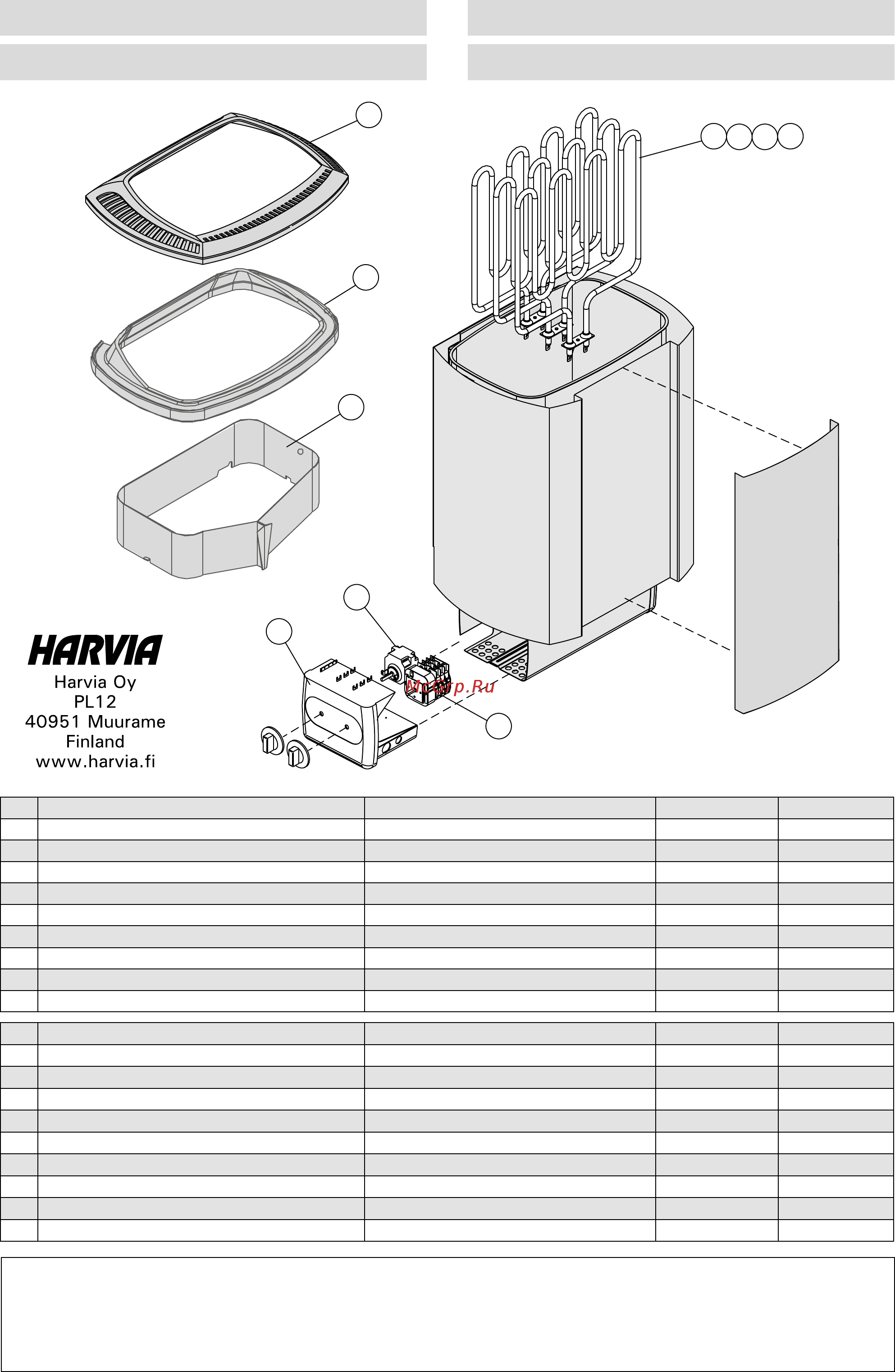 Harvia Termonator Eco M60 [17/17] Varuosad