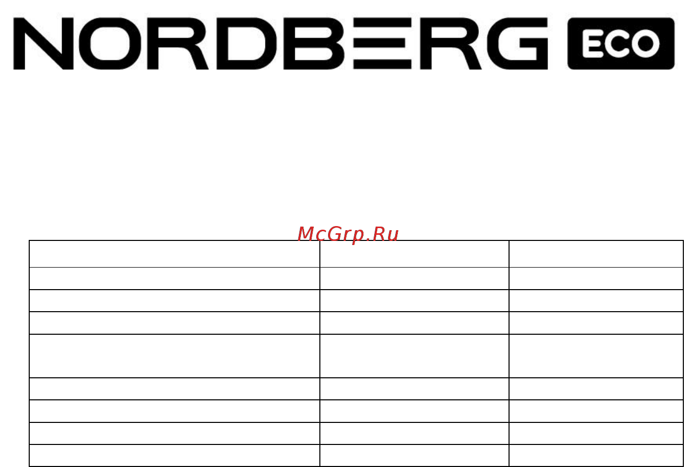 Nordberg NP18250 Инструкция по эксплуатации онлайн