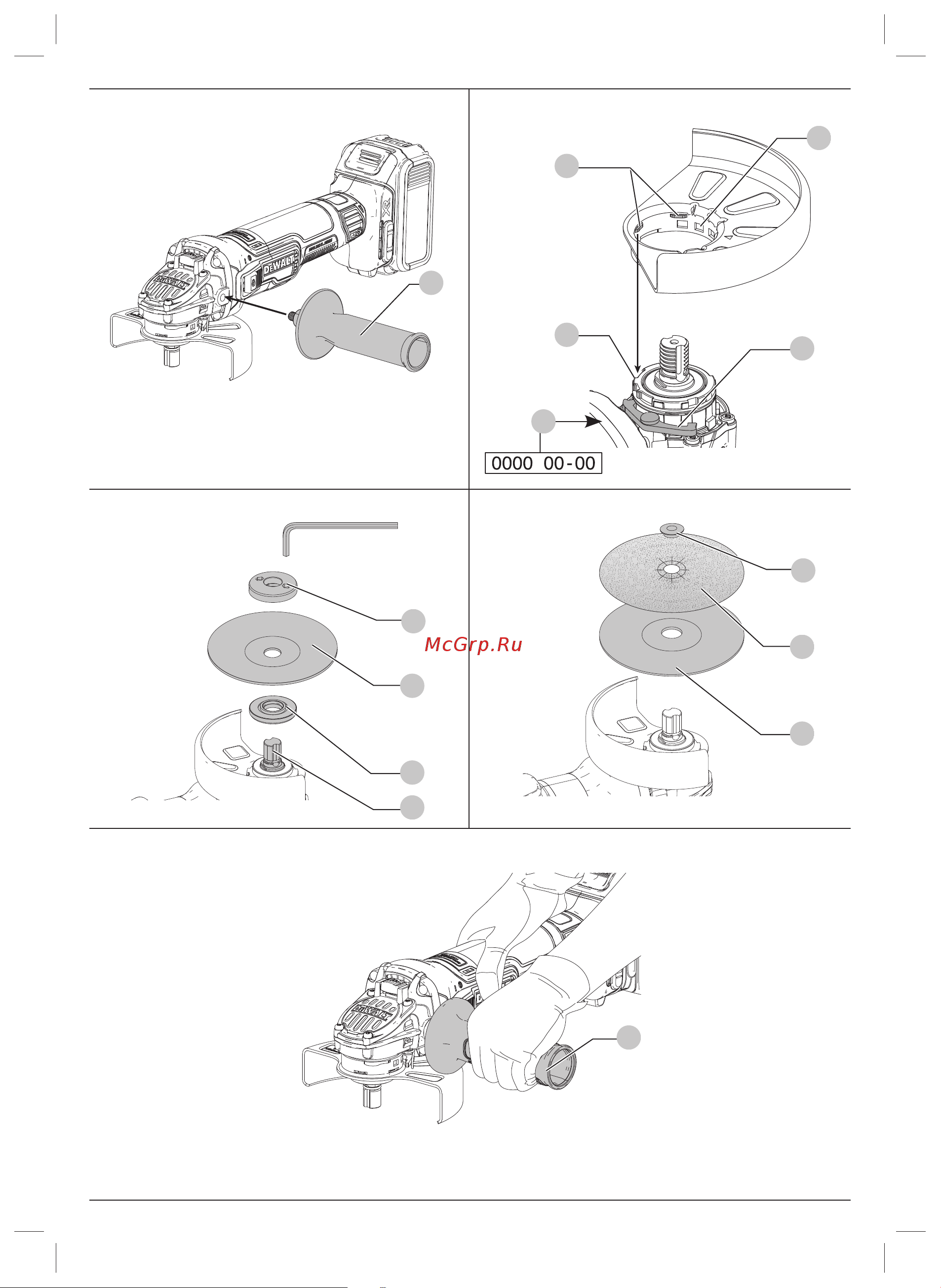 Dewalt DCG405N Инструкция по эксплуатации онлайн [3/32] 499072
