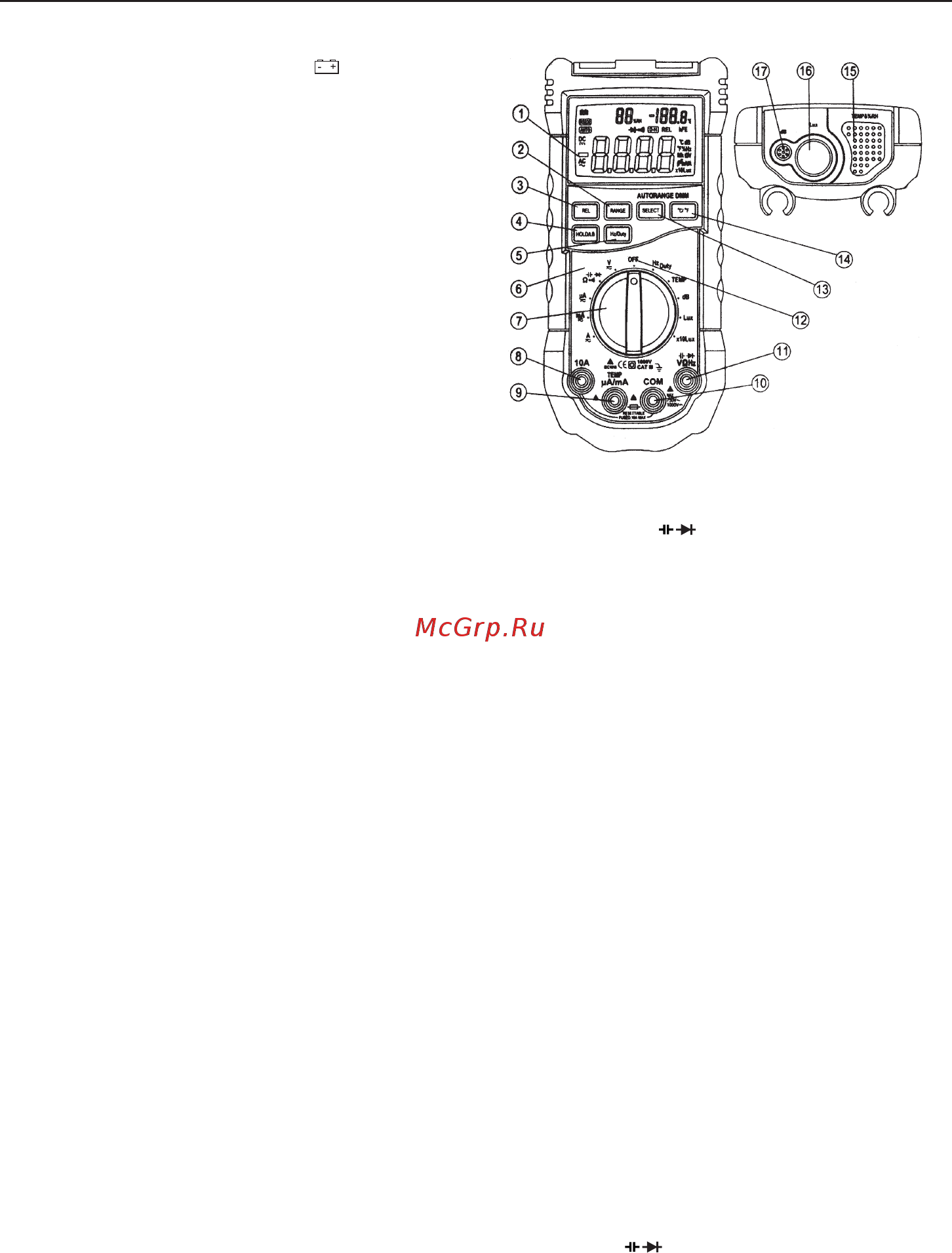 Mastech MS8229 (13-2029) [3/12] Инструкция по эксплуатации