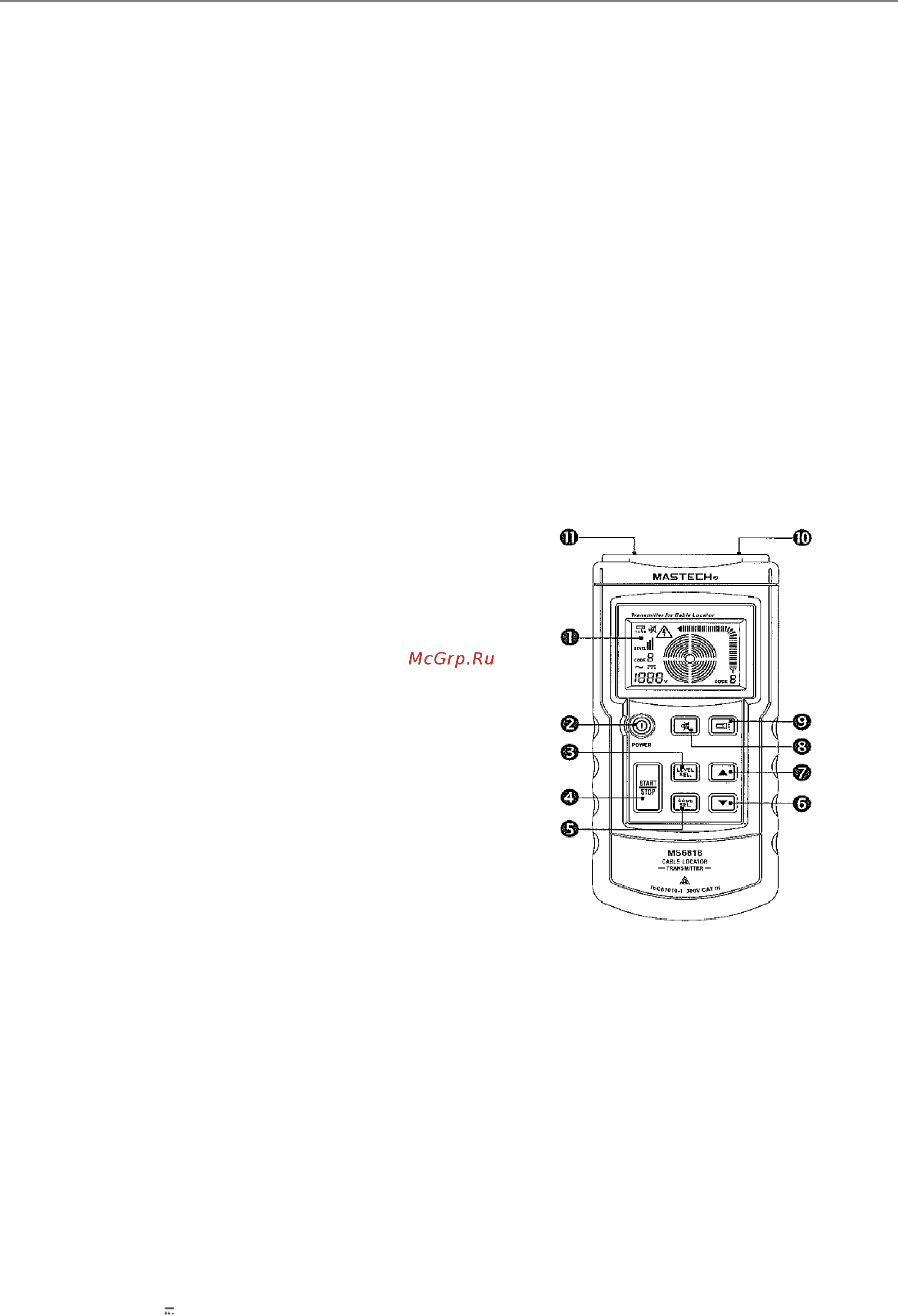 Mastech MS-6818 (13-1211) [3/12] Инструкция по эксплуатации ms 6818 mastech
