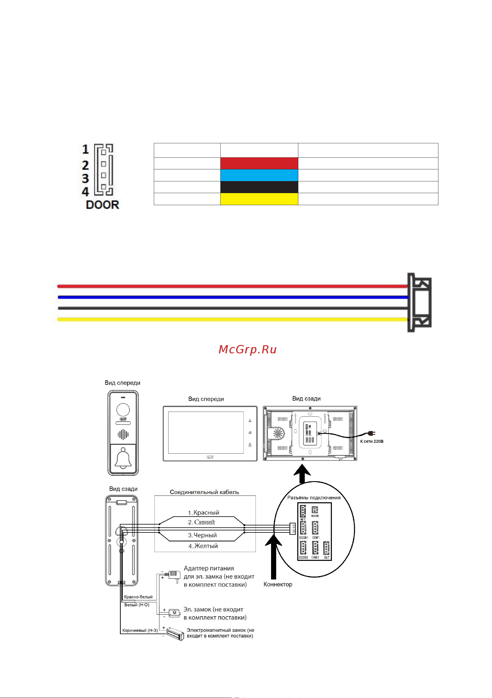CTV CTV-DP4102 AHD (B) [12/20] Схема подключения
