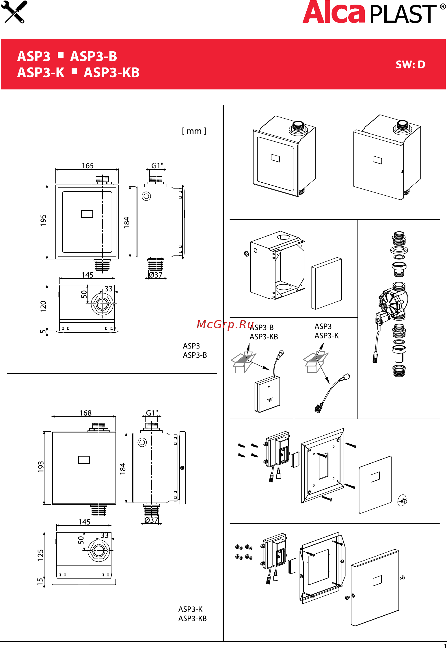 ALCA PLAST ASP3-K (997237) Инструкция по эксплуатации онлайн