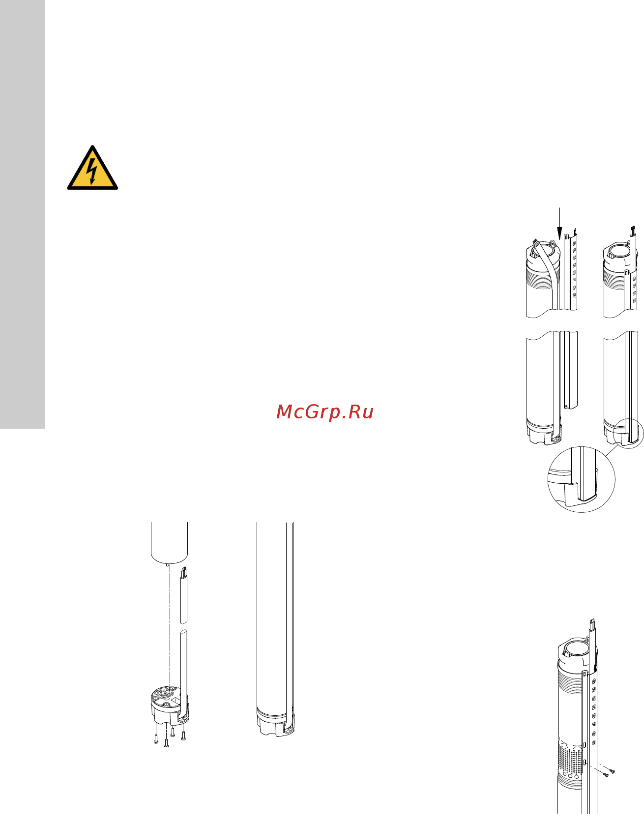 Grundfos SQE 3 - 95 (96510161) [116/420] Moottorin kaapelipistokkeen asennus