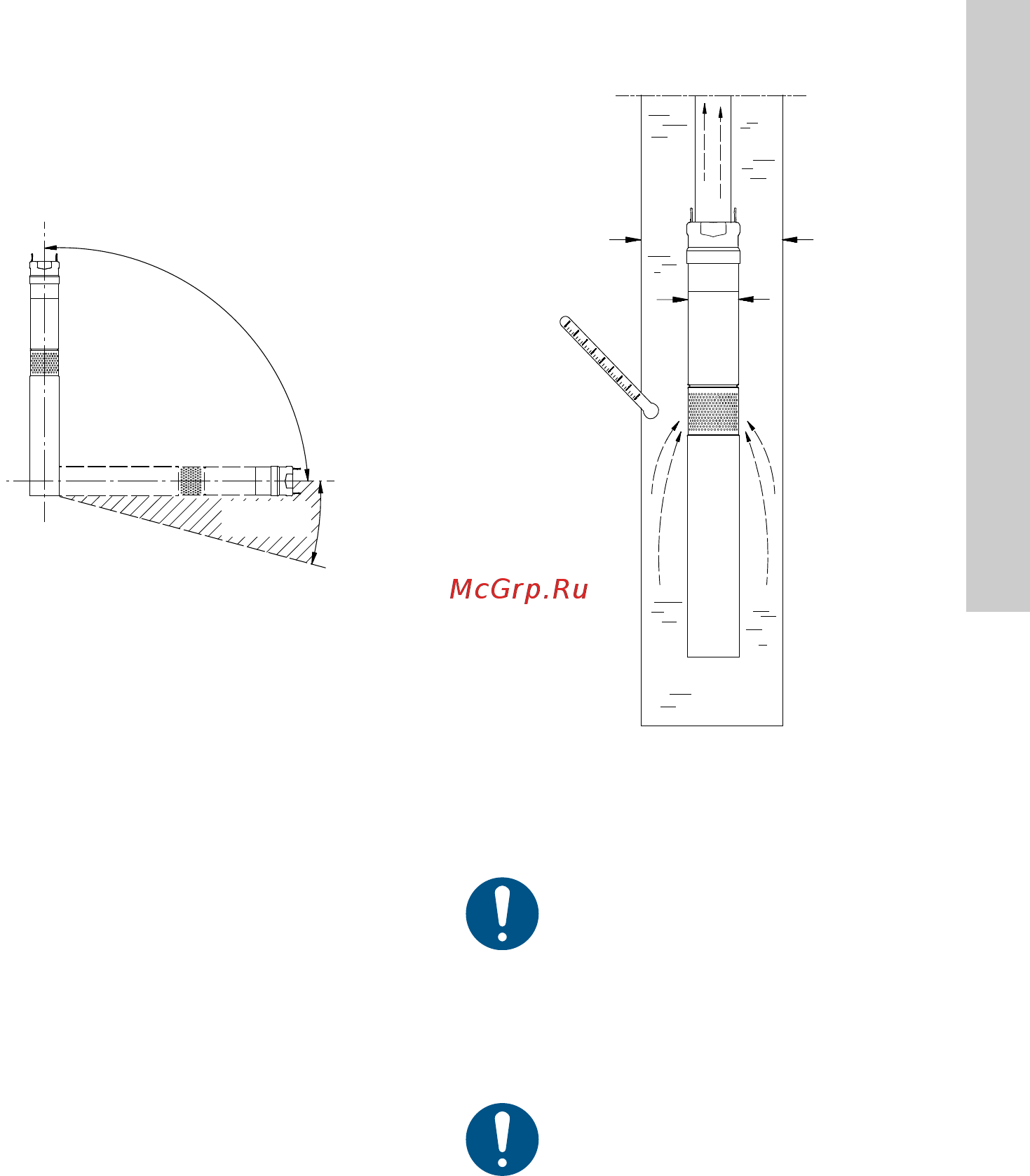 Grundfos SQE 3 - 95 (96510161) [143/420] Προυποθέσεις τοποθέτησης