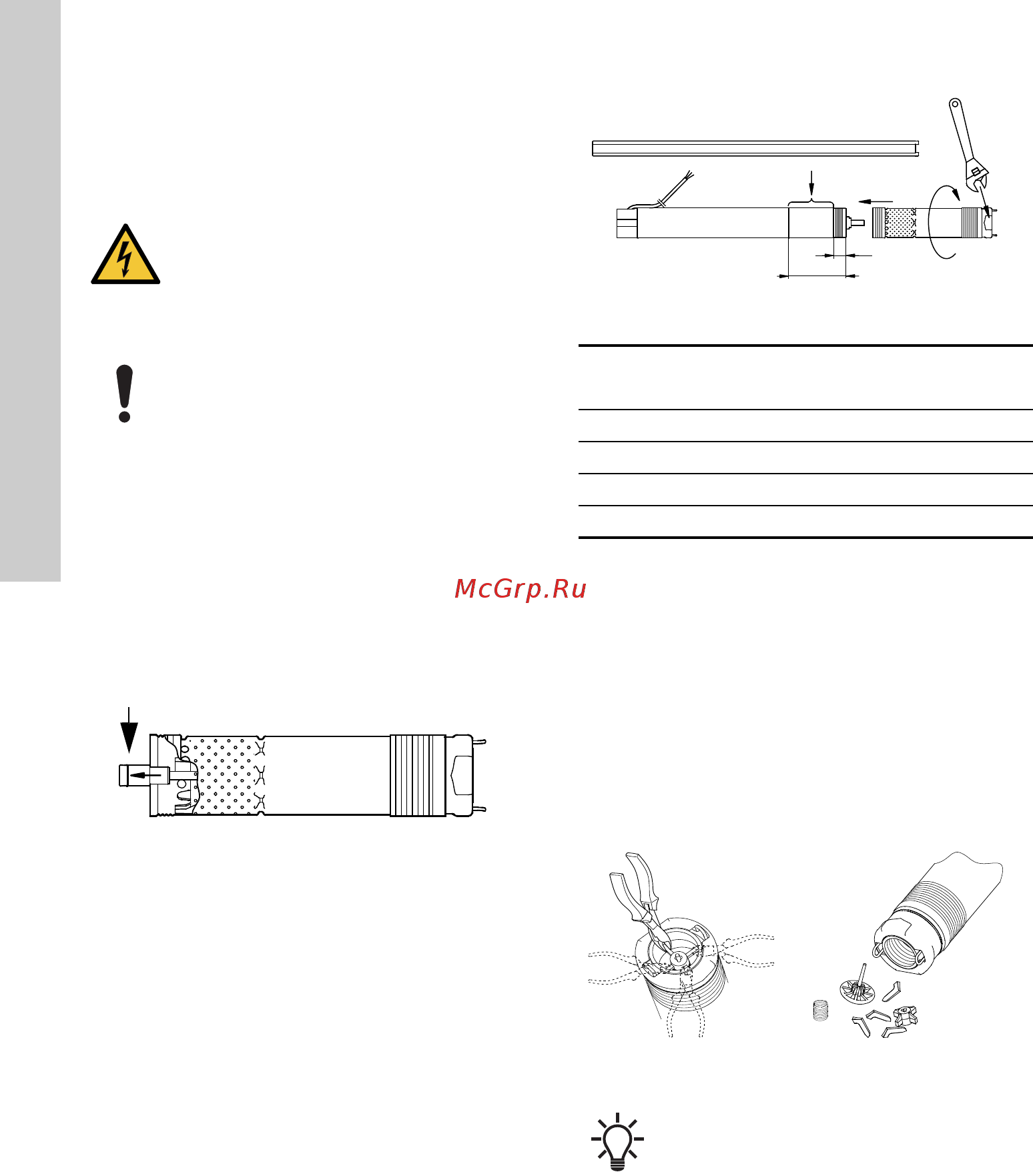 Grundfos SQE 3 - 95 (96510161) [190/420] Installazione