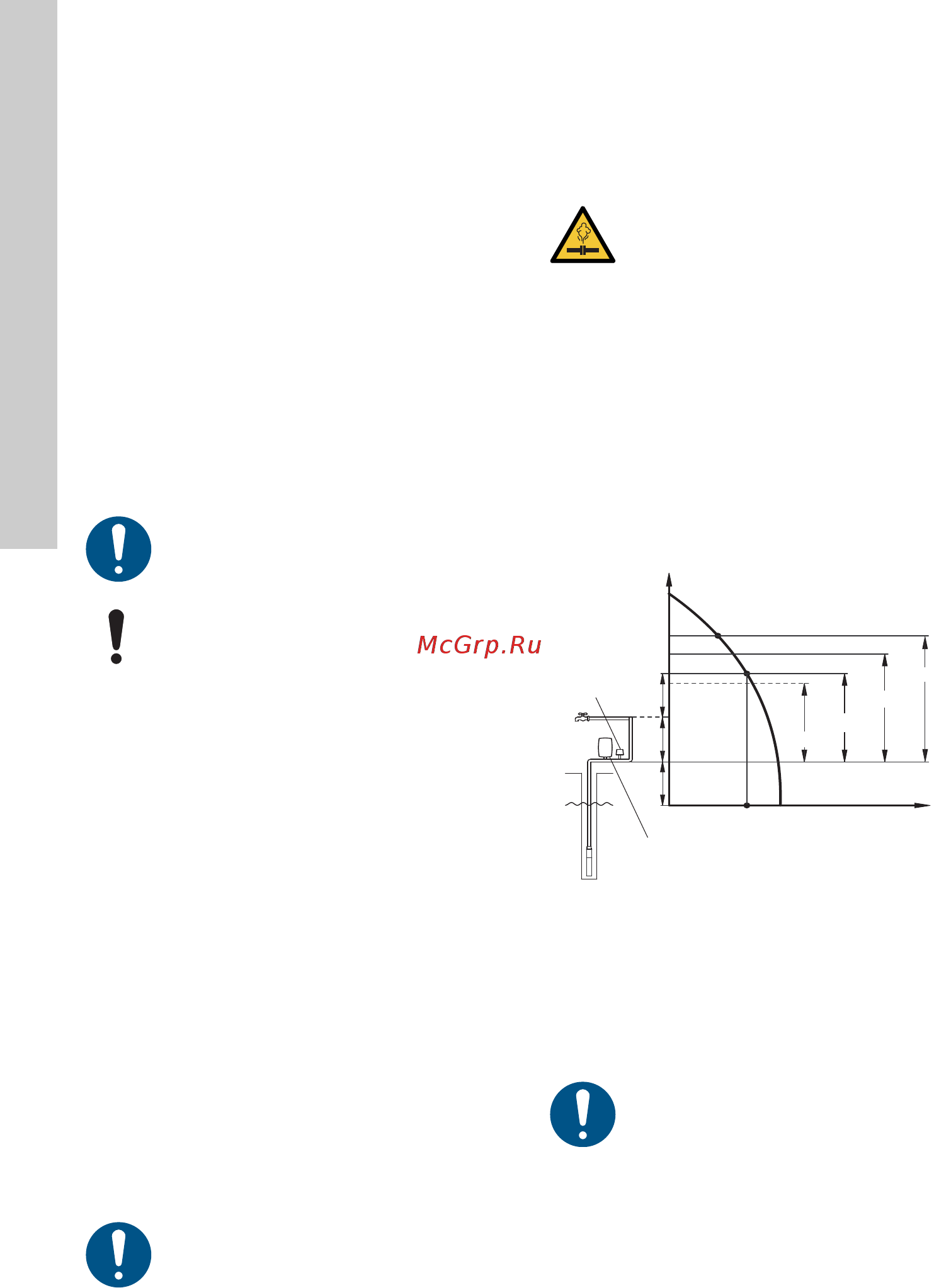 Grundfos SQE 3 - 95 (96510161) [194/420] Profondità di installazione