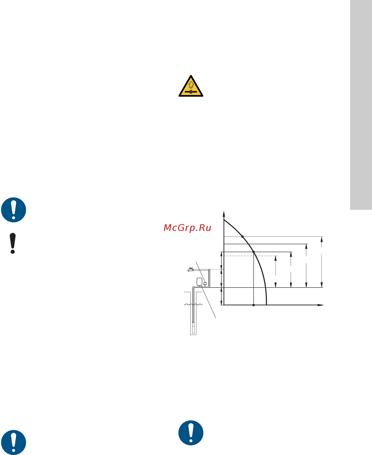 Grundfos SQ 1 - 50 (96510179) [209/420] Įrengimo gylis