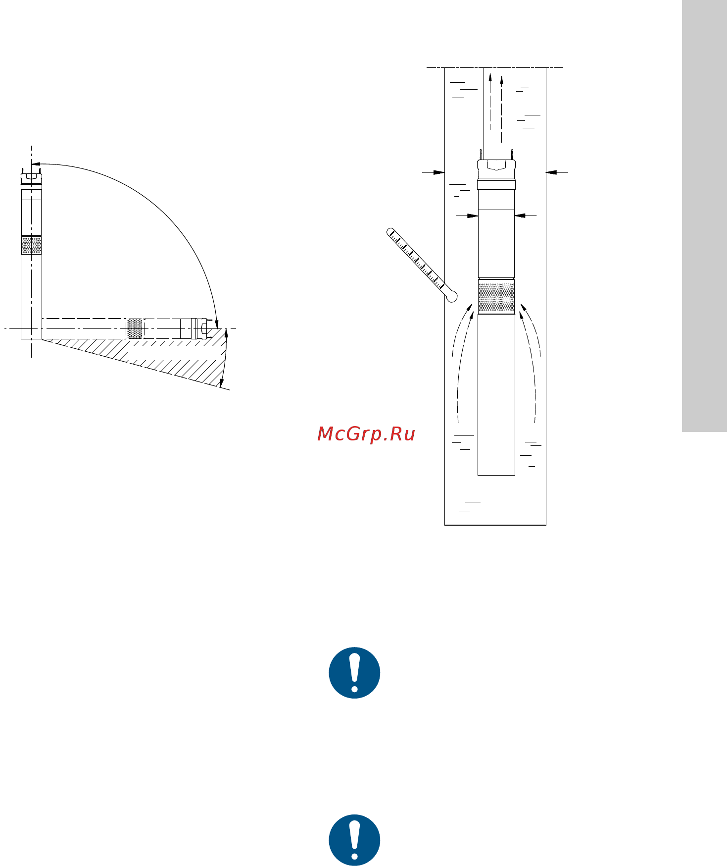 Grundfos SQЕ 2-55 96510151 (96080188) [23/420] Изисквания за разположение
