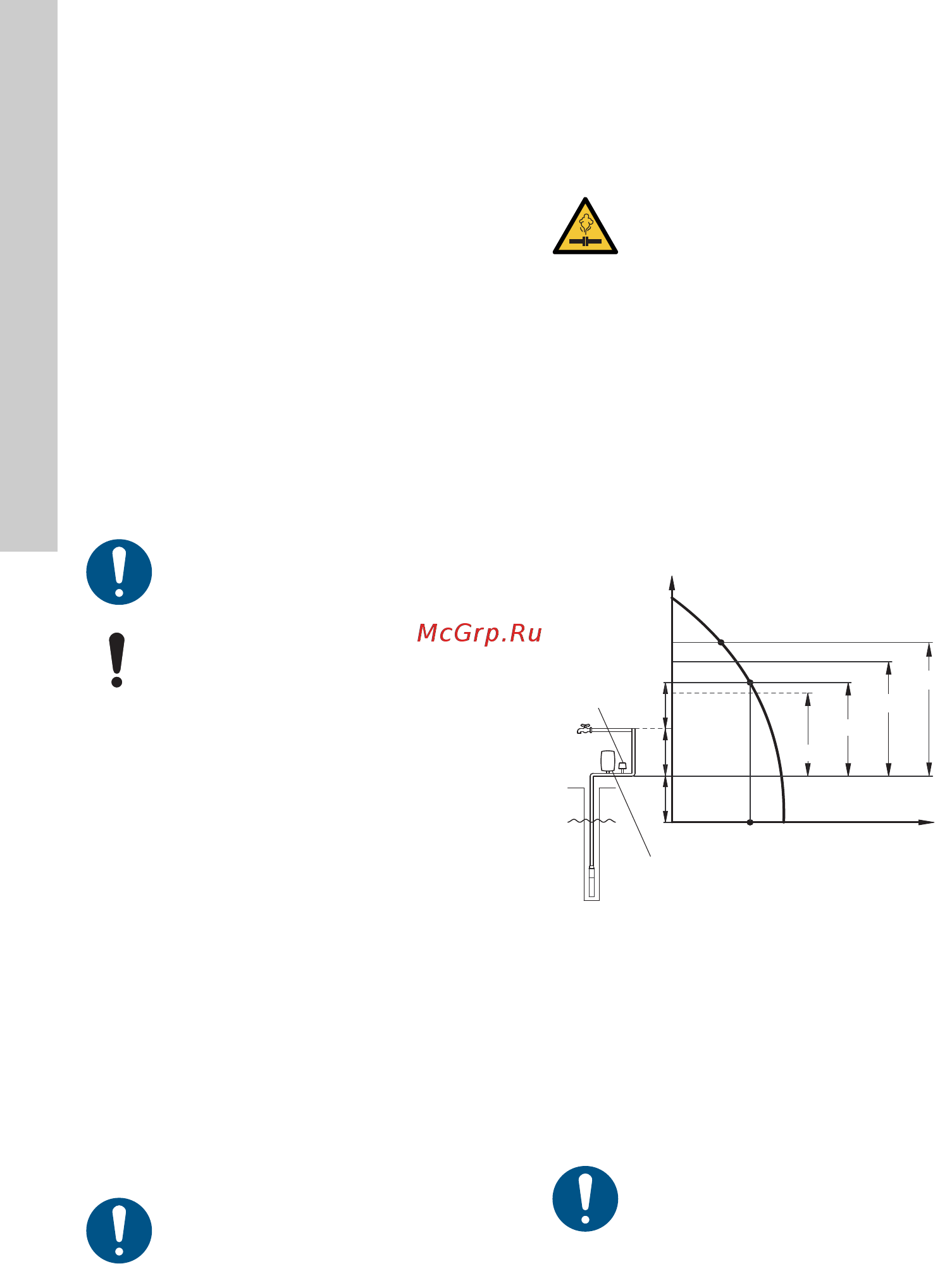 Grundfos SQЕ 2-55 96510151 (96080188) [284/420] Adâncime de instalare