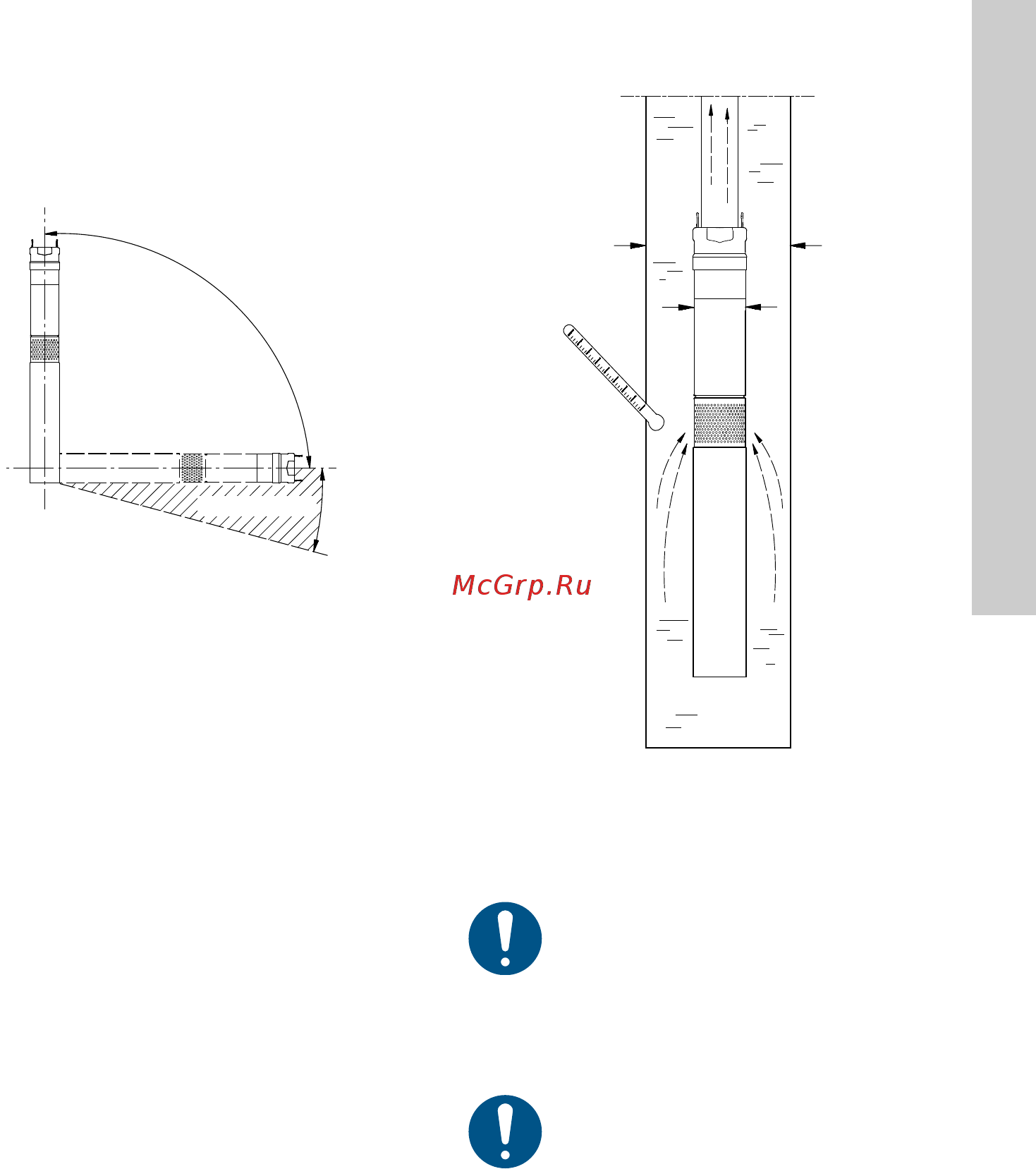 Grundfos SQЕ 2-55 96510151 (96080188) [309/420] Placeringskrav
