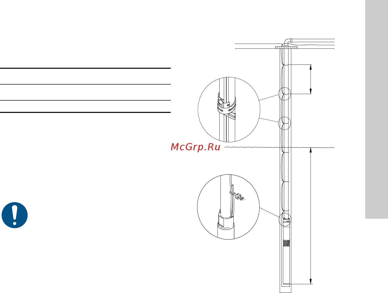 Grundfos SQE 2 - 55 (96510151) [359/420] Kablo kelepçeleri