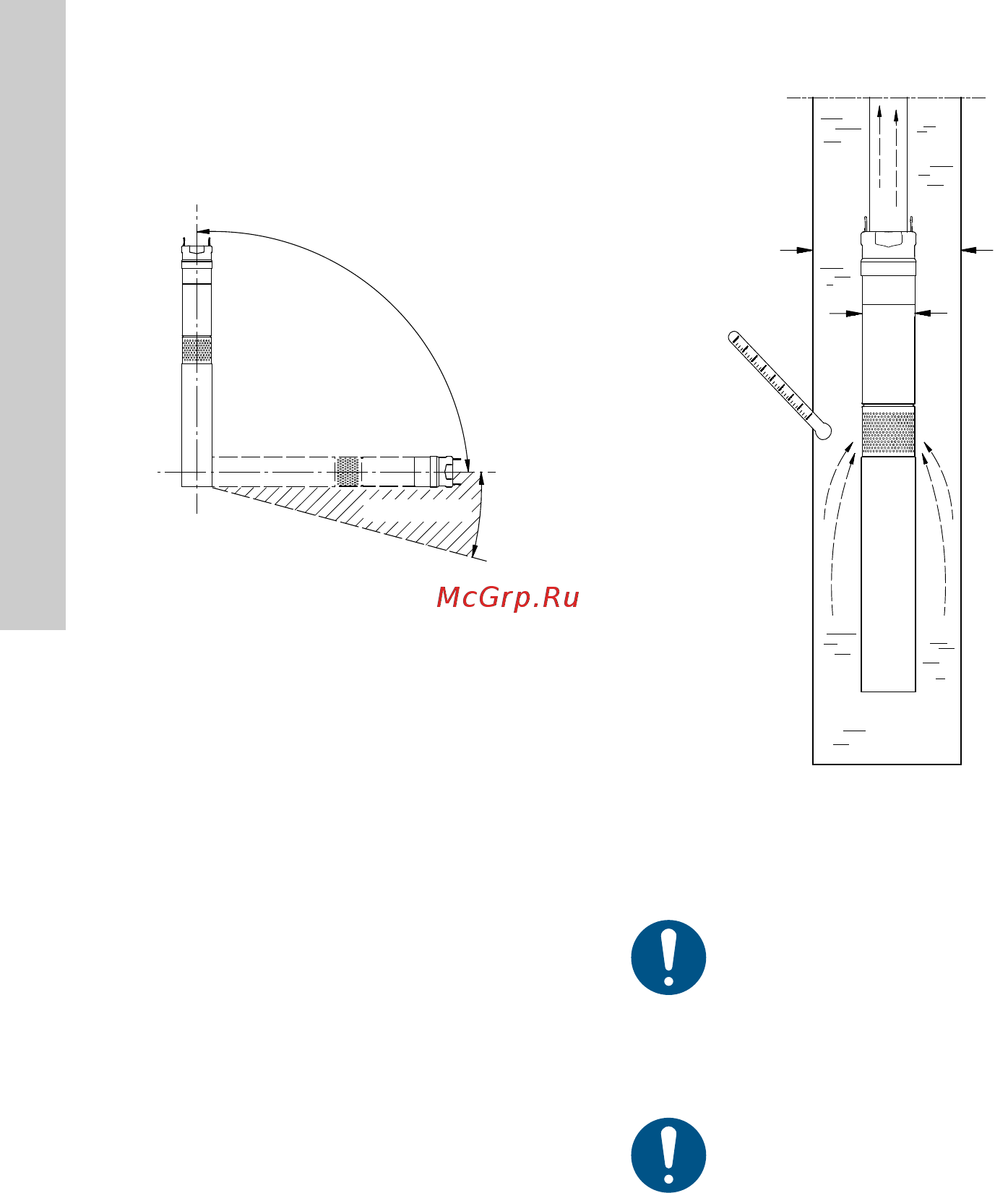 Grundfos SQE 2 - 55 (96510151) [8/420] Positional requirements
