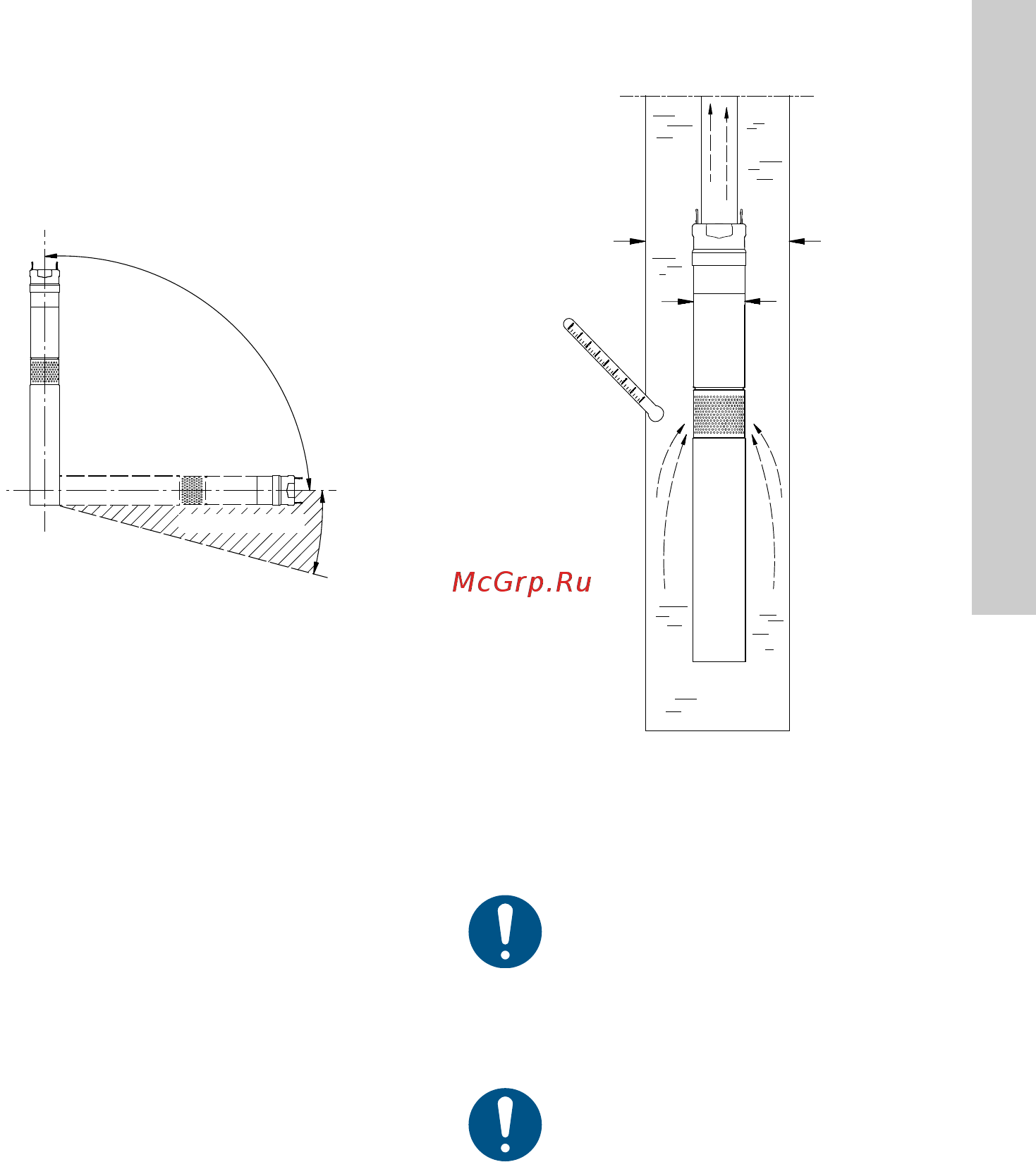 Grundfos SQE 3 - 95 (96510161) [83/420] Paigaldusnõuded