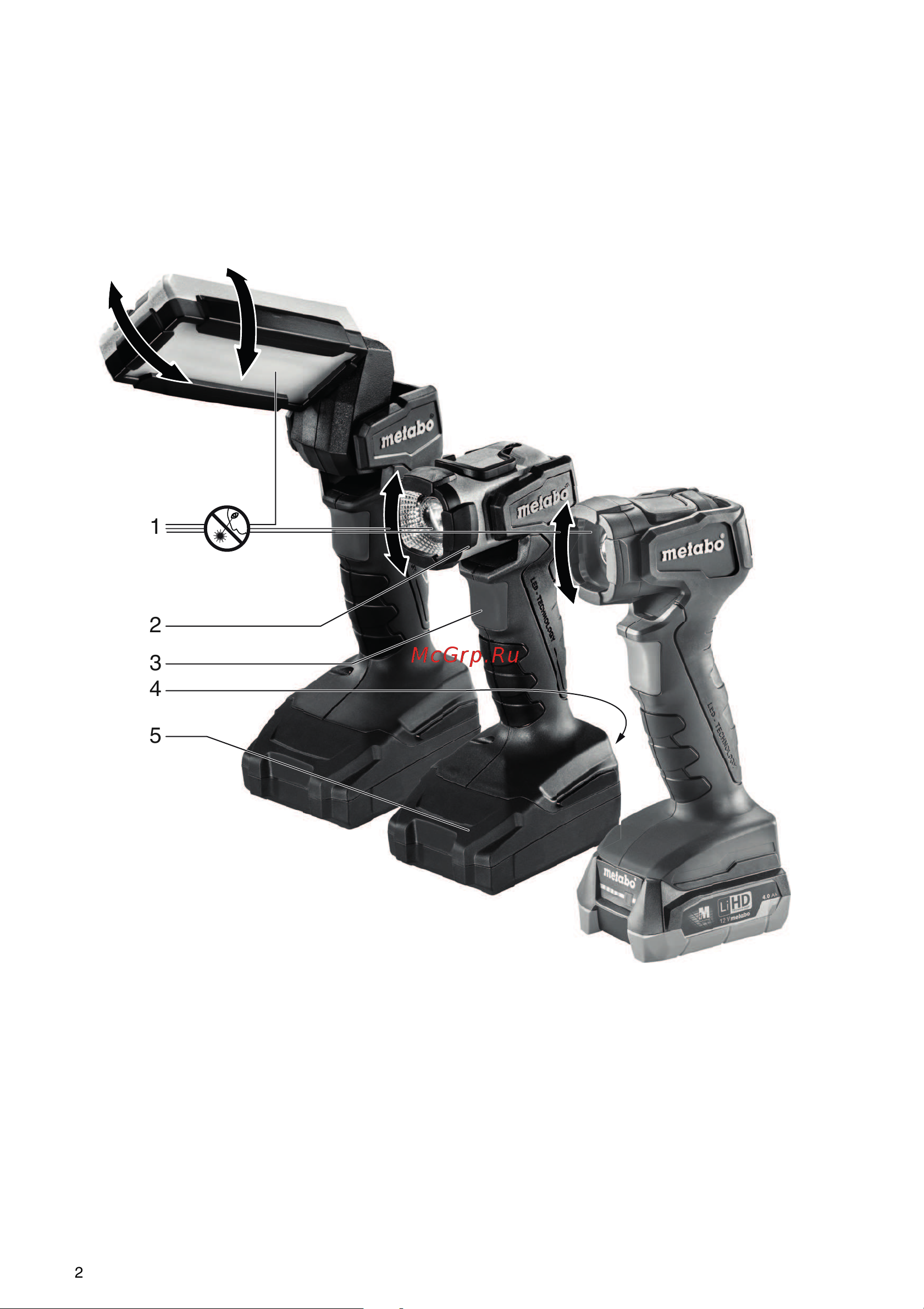 Metabo PowerMaxx ULA 12 LED (600788000) Инструкция по эксплуатации онлайн [2/36] 499604