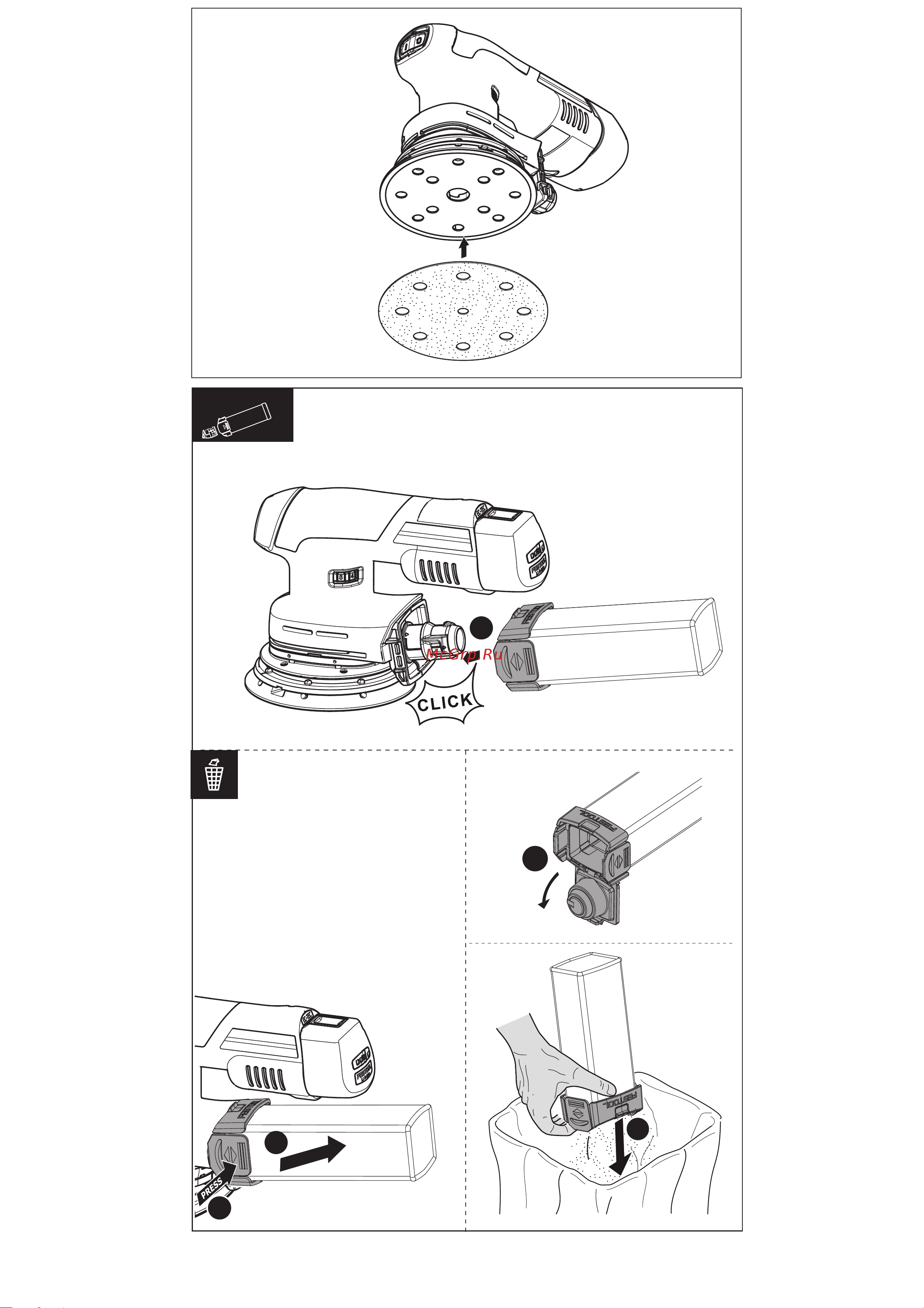 Festool ETSC 125 Li-Basic (201533) без акк. и з.у Инструкция по эксплуатации онлайн [4/88] 673022