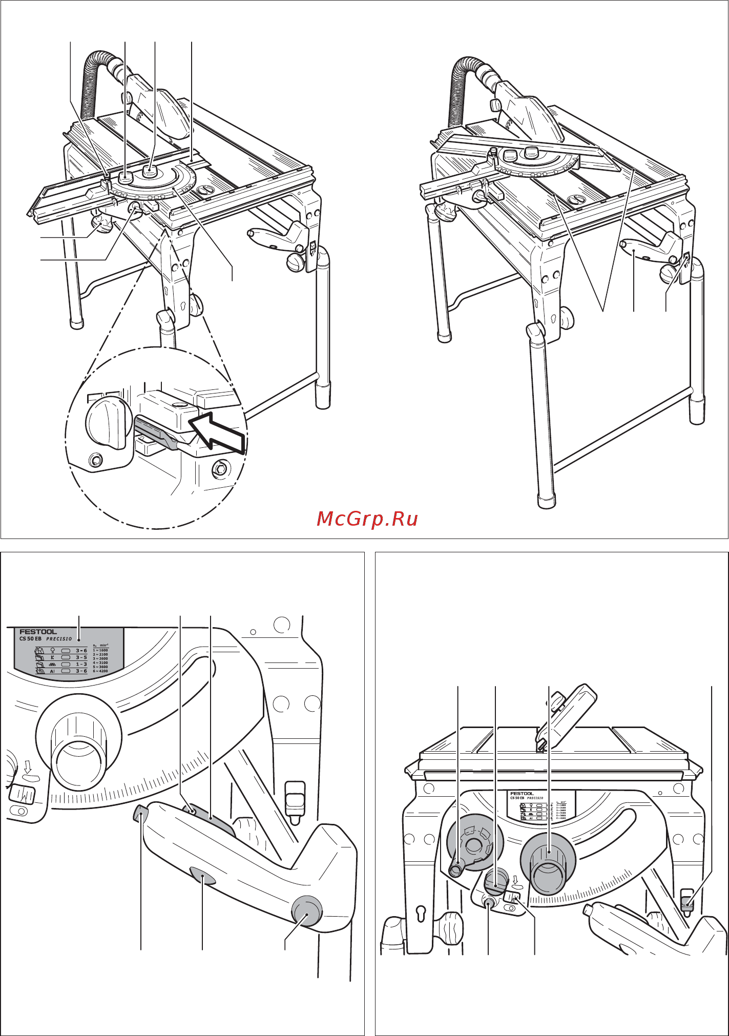 Festool Precisio CS 50 EBG 574765 Инструкция по эксплуатации онлайн [3/113] 860986