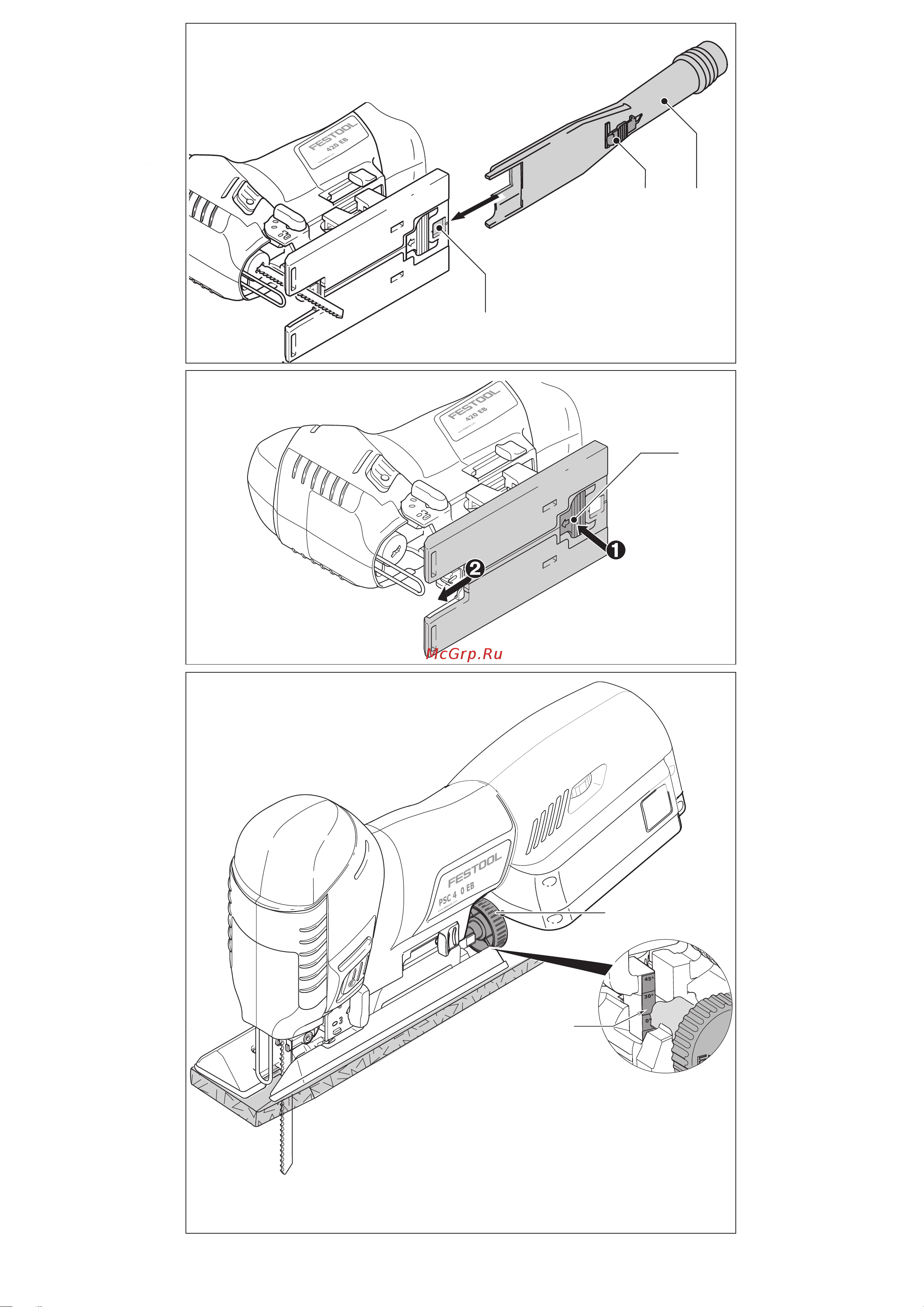 Festool PSC 420 Li EB-Basic (574713) Инструкция по эксплуатации онлайн [5/127] 500008