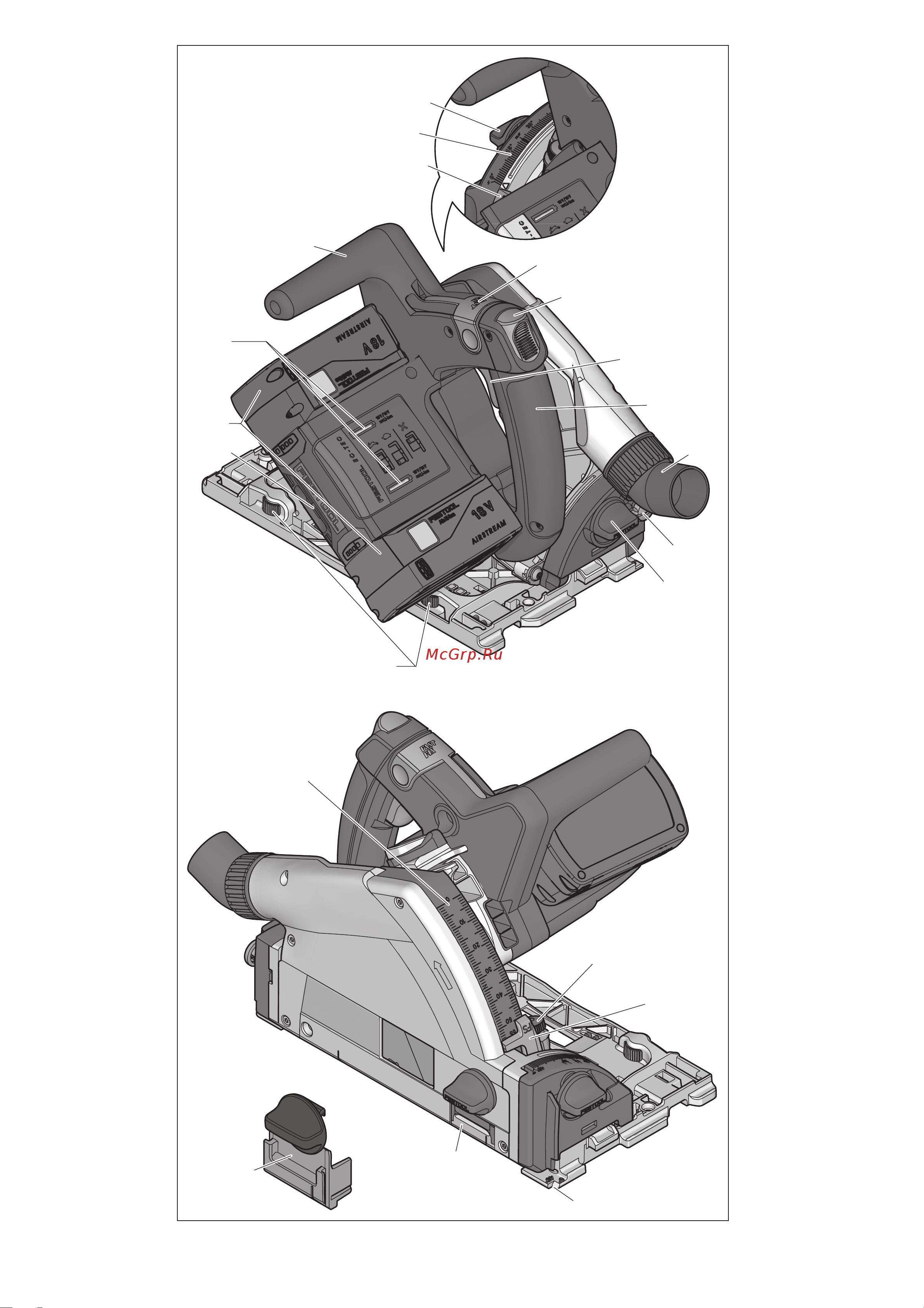 Festool TSC 55 Li REB-Basic (201395) без акк. и з.у Инструкция по эксплуатации онлайн [4/123] 673009