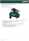 Metabo MEGA 350-100 W (601538000) Инструкция по эксплуатации