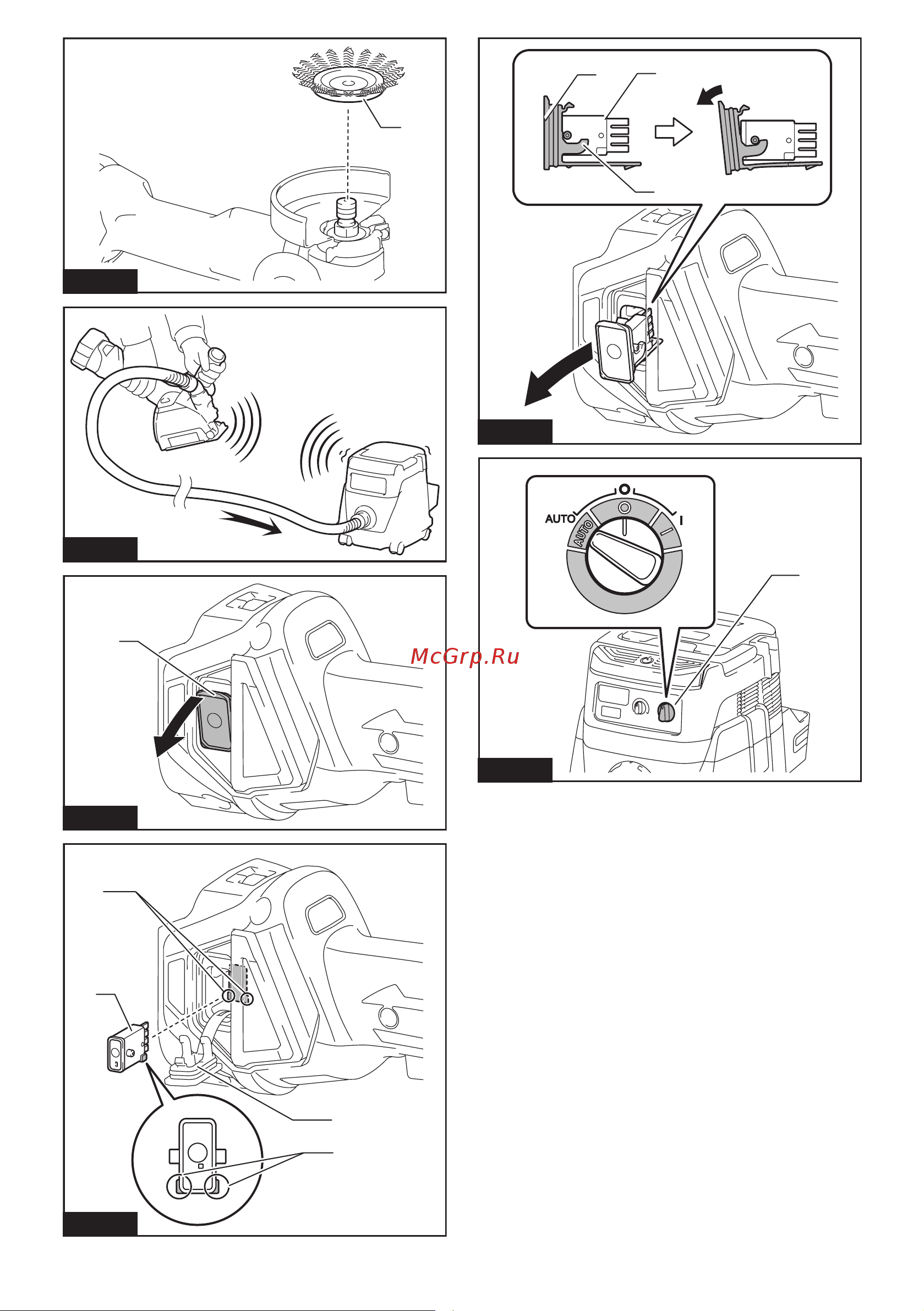 Makita УШМ (болгарка) DGA517Z БЕЗ АКК. и ЗУ +Сумка PGH-170100 Инструкция по эксплуатации онлайн [5/140] 672401