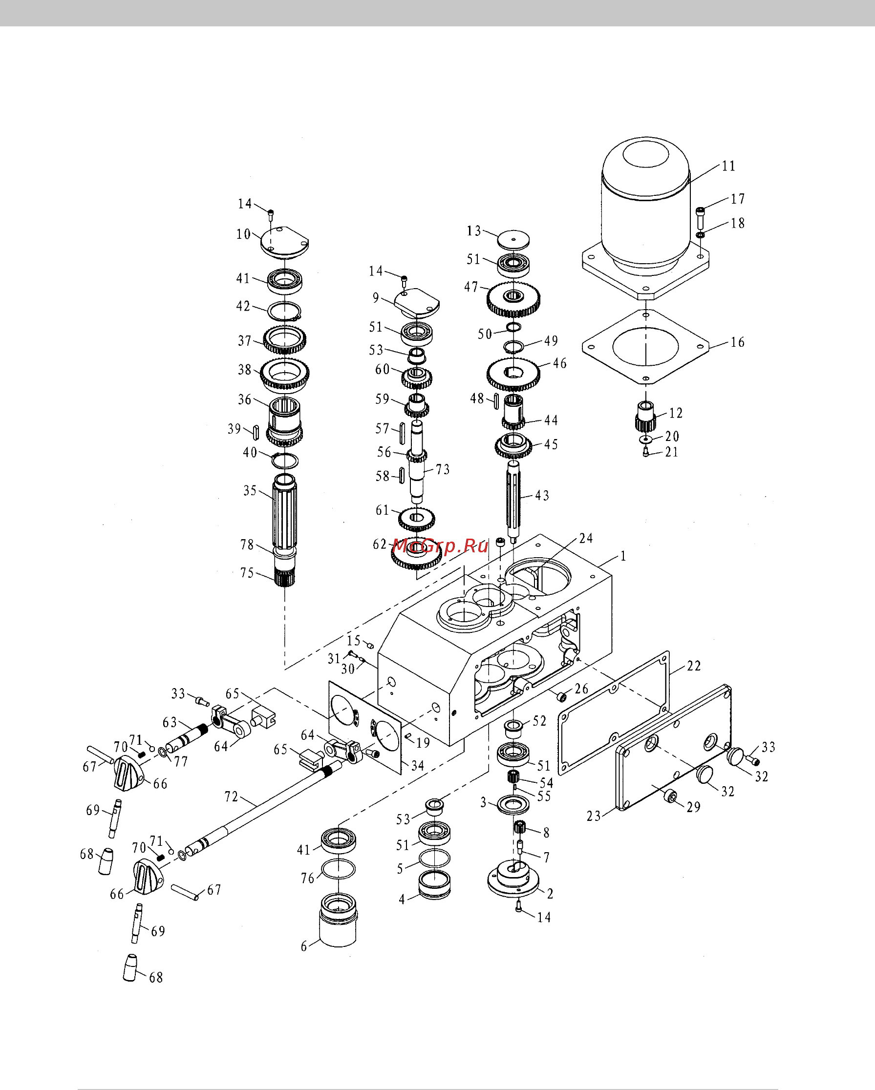 Stalex SHD-50PF [14/26] Деталировка станка части головки