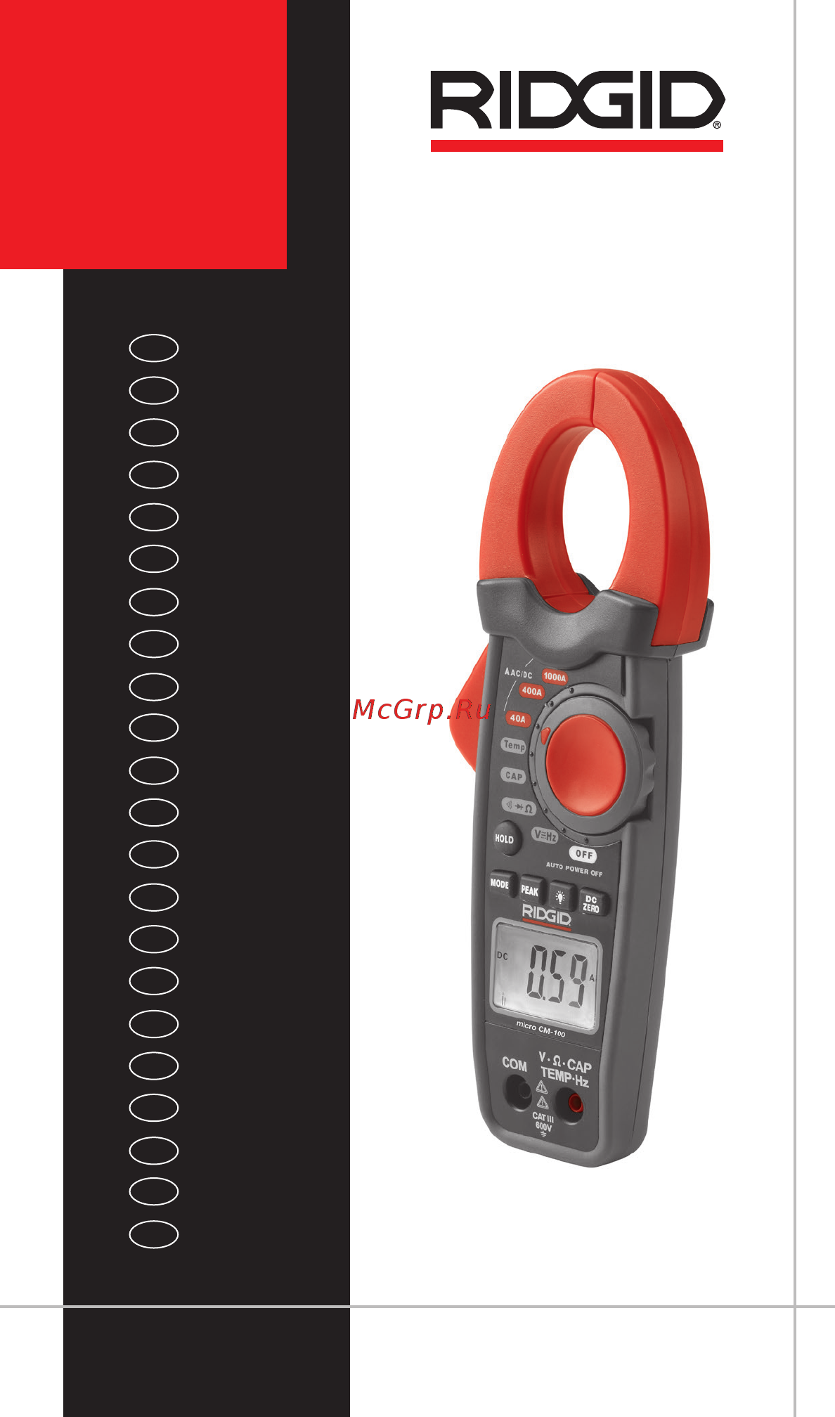 Ridgid 37428 Инструкция по эксплуатации онлайн