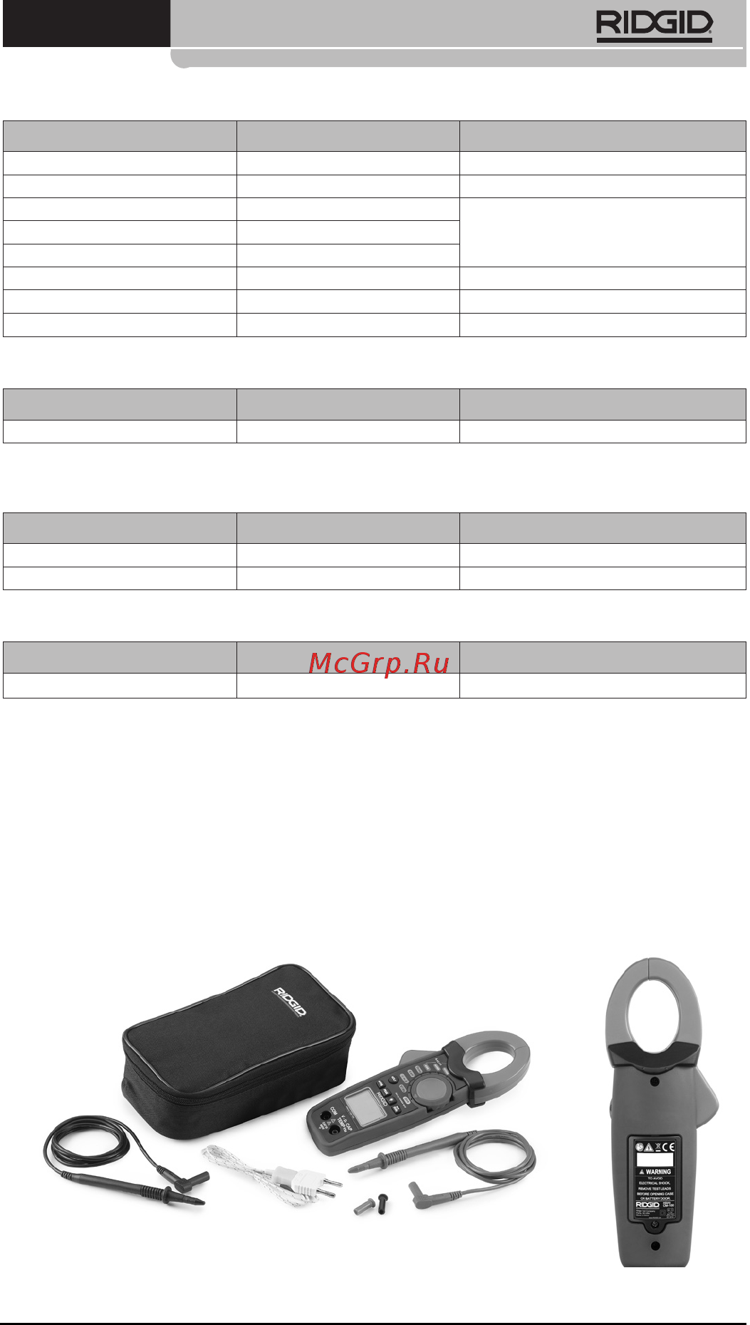 Ridgid 37428 [353/427] Digitalne tokovne klešče micro cm 100