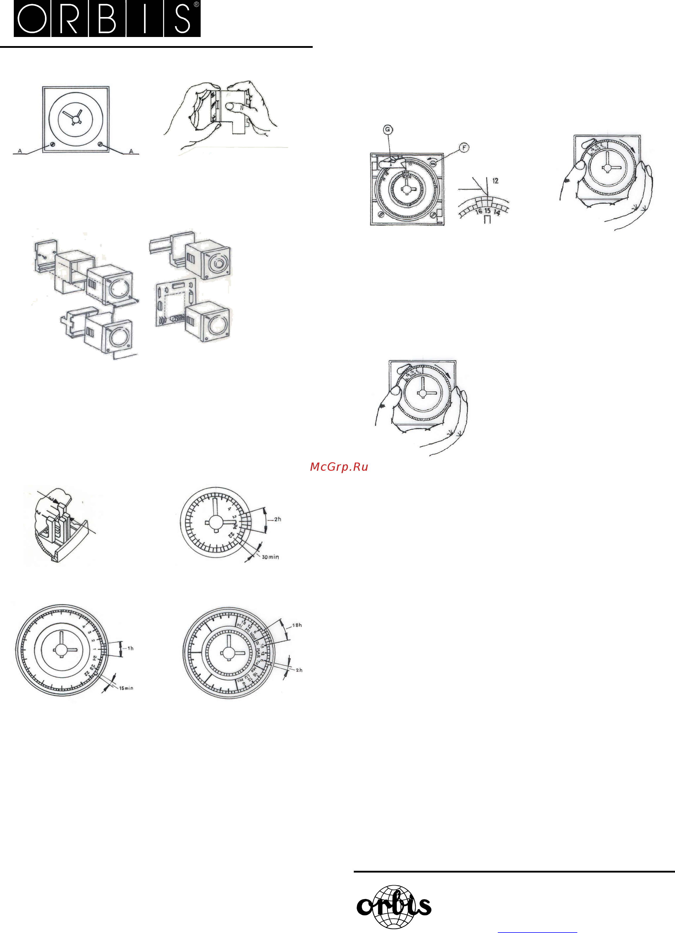 Orbis CRONO QRDD (OB050823) Инструкция по эксплуатации онлайн