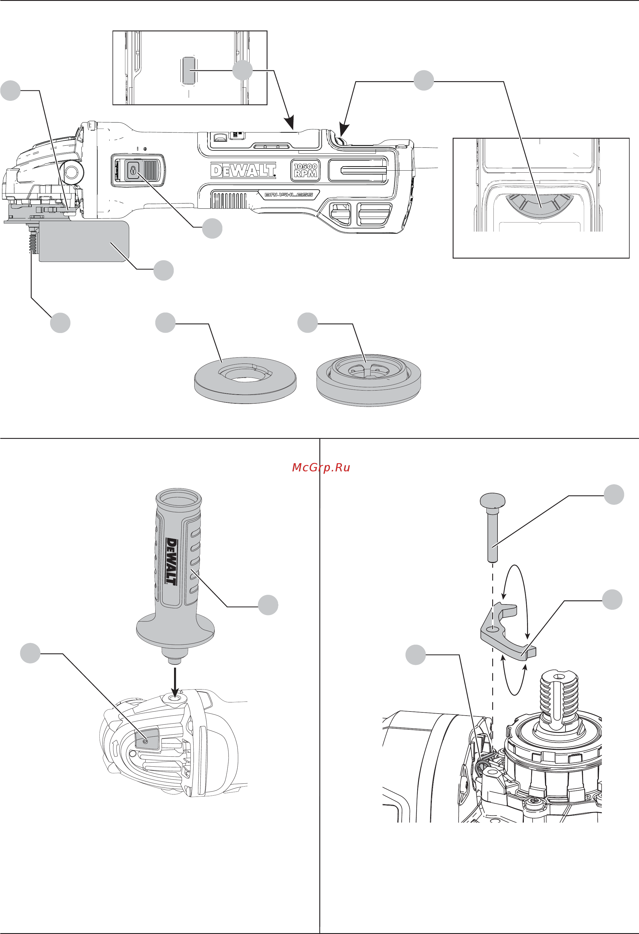Dewalt DWE4347 Инструкция по эксплуатации онлайн [2/24] 502061